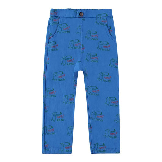 Baggy Trouser Happy Toucan - Sea Blue - Mack & Harvie