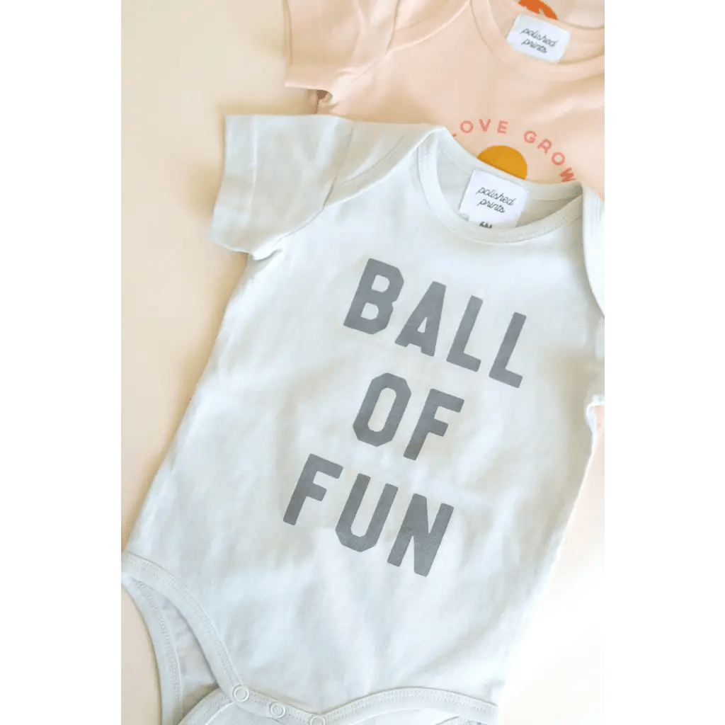 Ball of Fun Organic Cotton Baby Bodysuit - Mack & Harvie