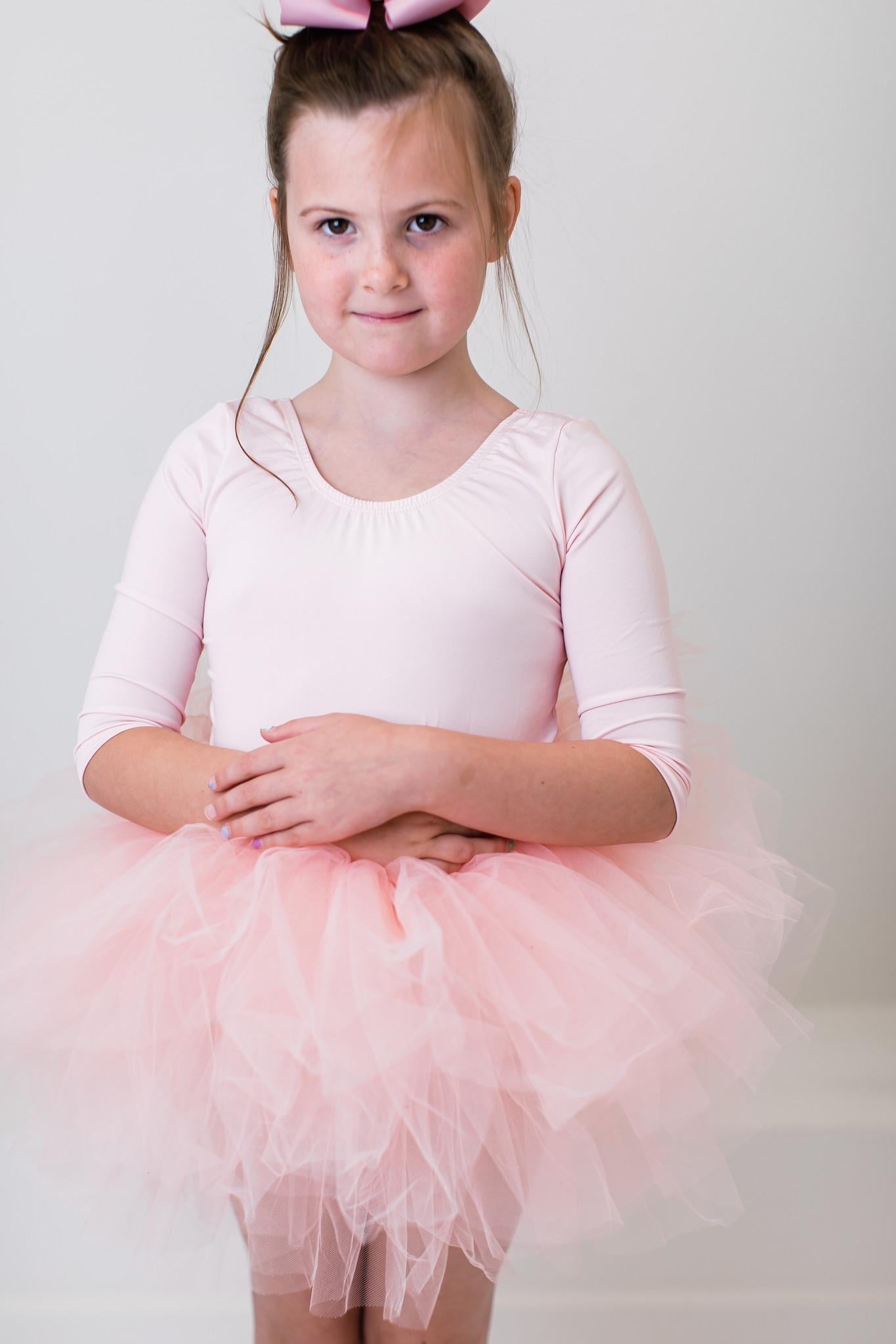 Ballet Pink 3/4 Tutu Leotard - Mack & Harvie