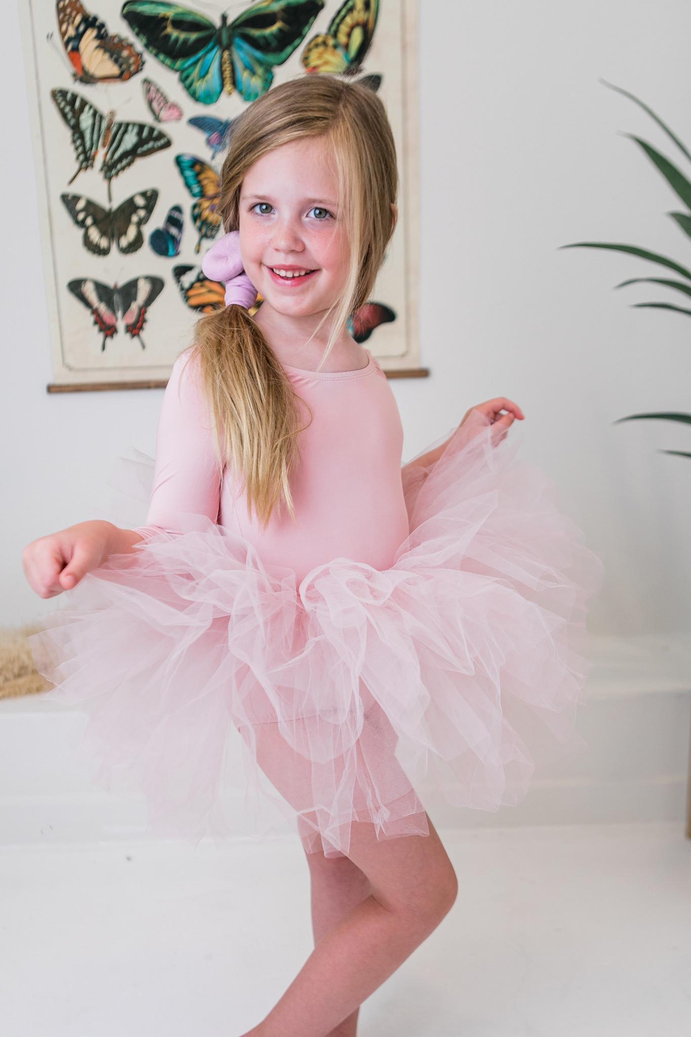 Ballet Pink 3/4 Tutu Leotard - Mack & Harvie