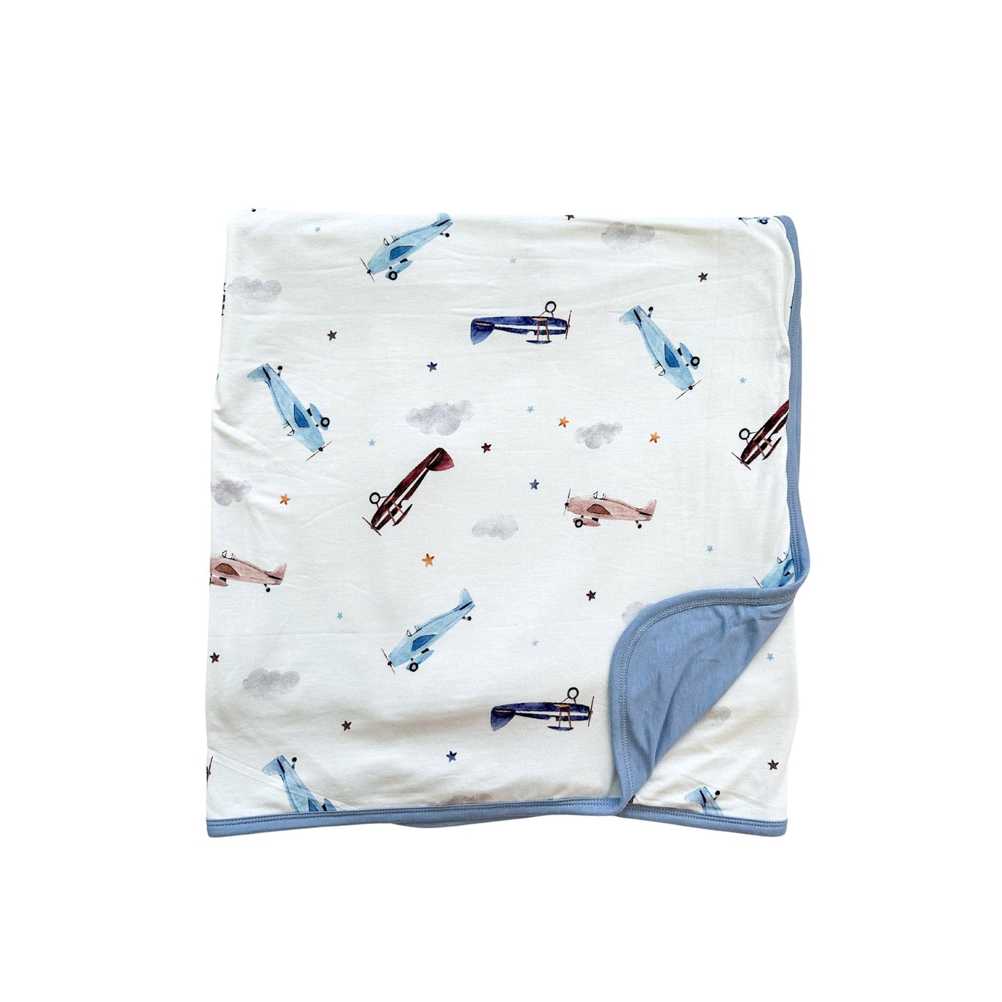 Bamboo Blanket - Vintage Airplane - Mack & Harvie