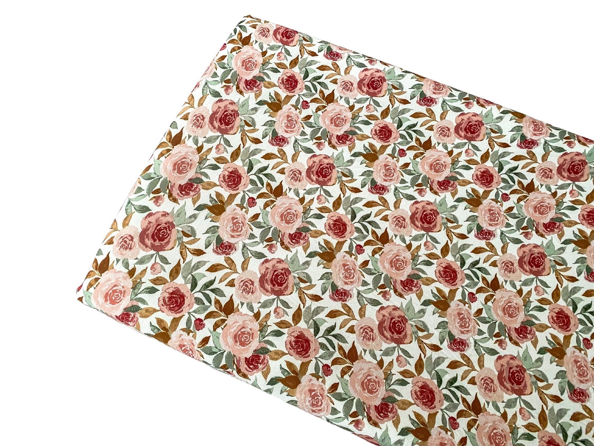 Bamboo Changing Pad Cover - Dusty Pink Floral - Mack & Harvie