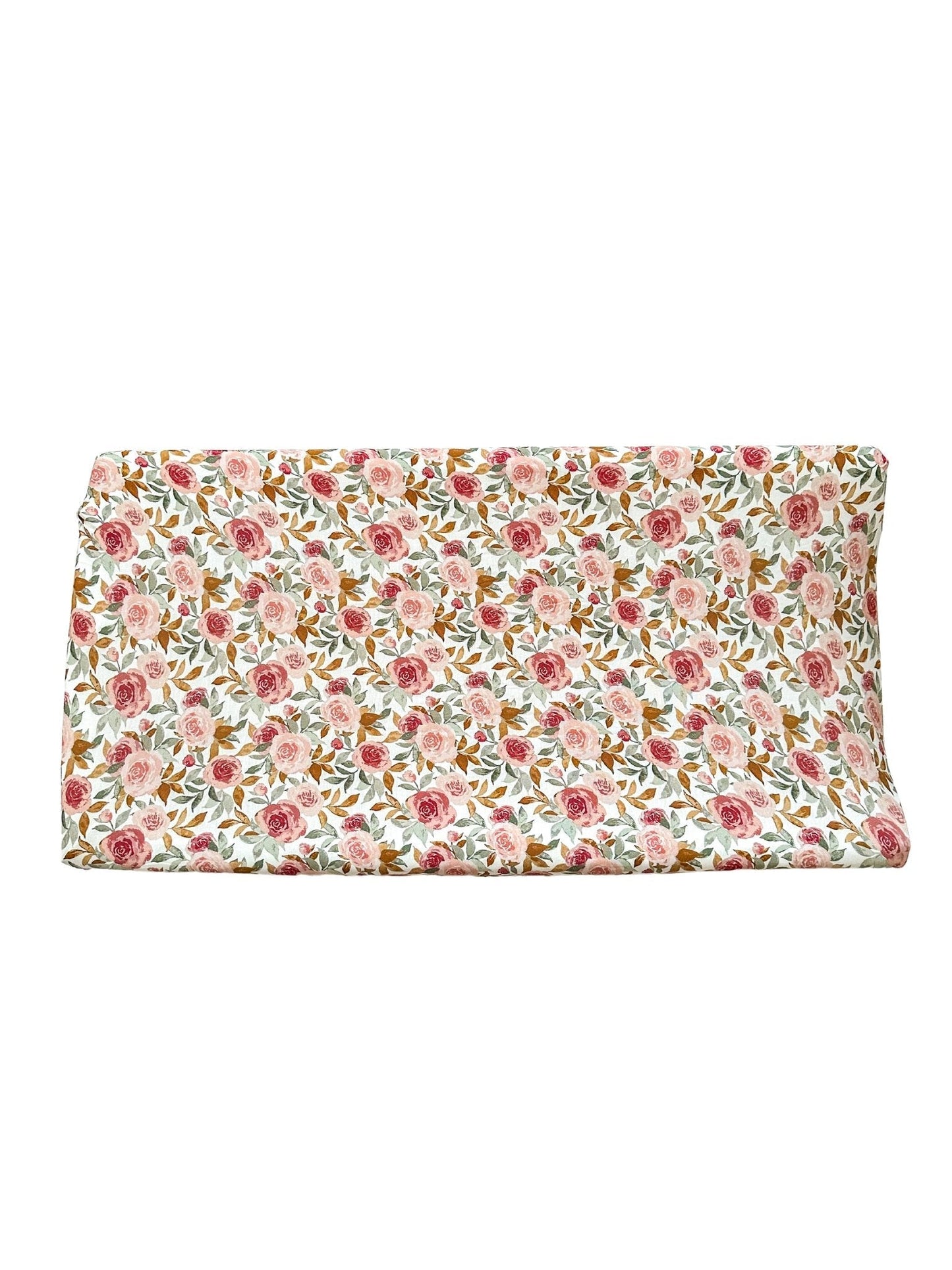 Bamboo Changing Pad Cover - Dusty Pink Floral - Mack & Harvie