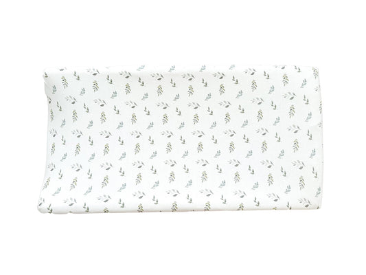 Bamboo Changing Pad Cover - Green Leaves - Mack & Harvie