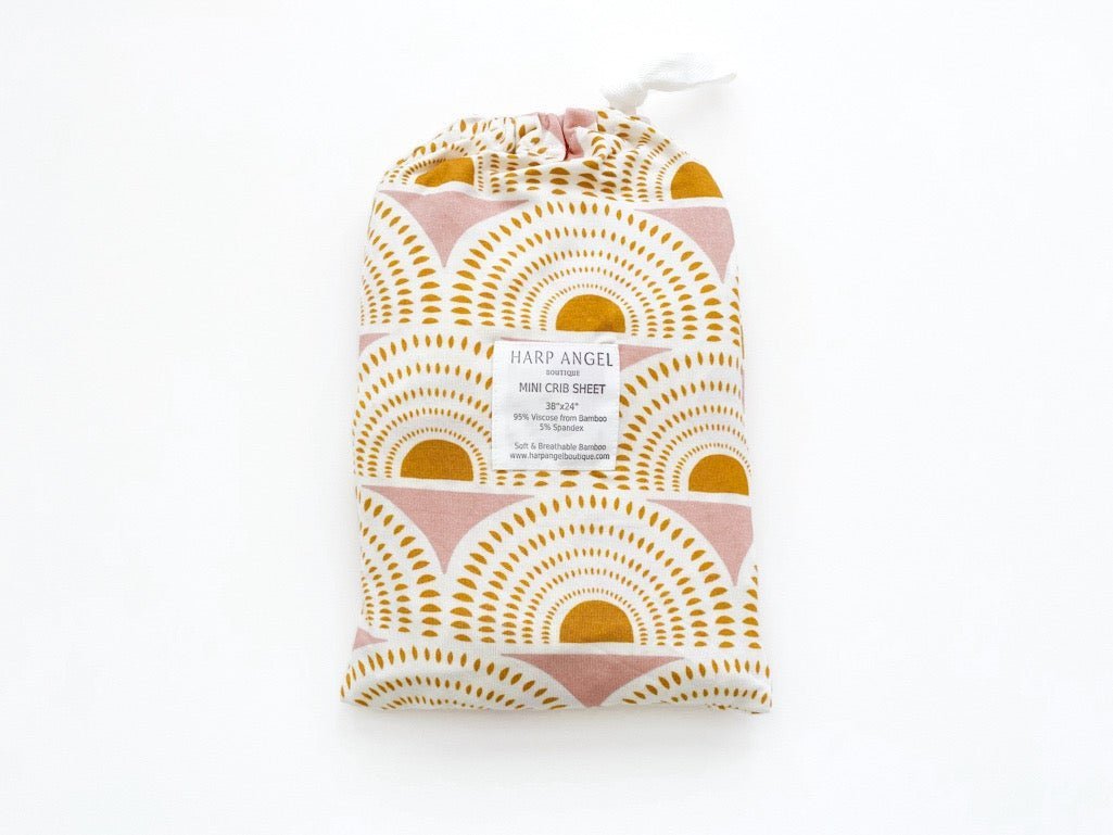 Bamboo Changing Pad Cover - Vintage Sunshine - Mack & Harvie