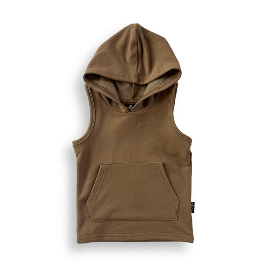 BAMBOO HOODIE TANK - Mocha - Mack & Harvie