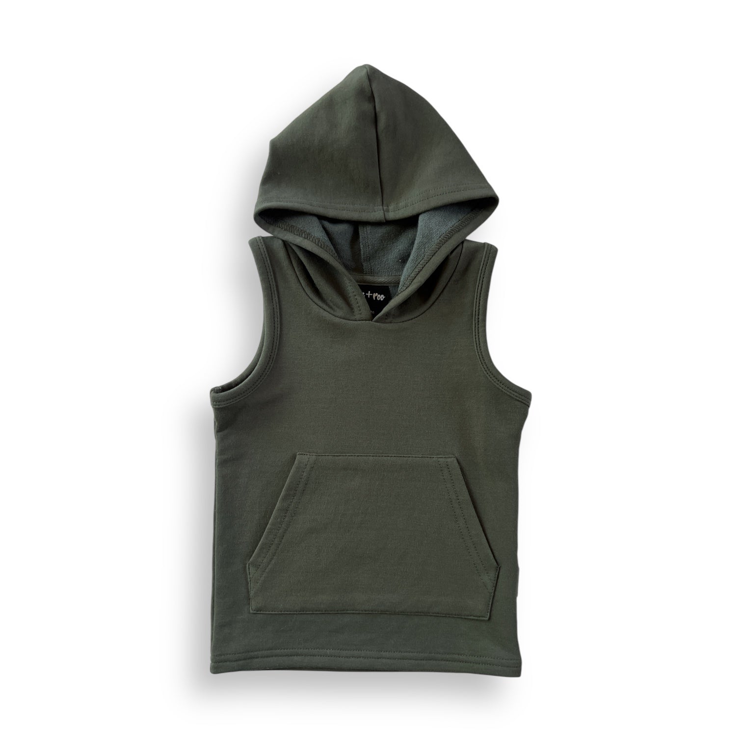 BAMBOO HOODIE TANK - Moss - Mack & Harvie