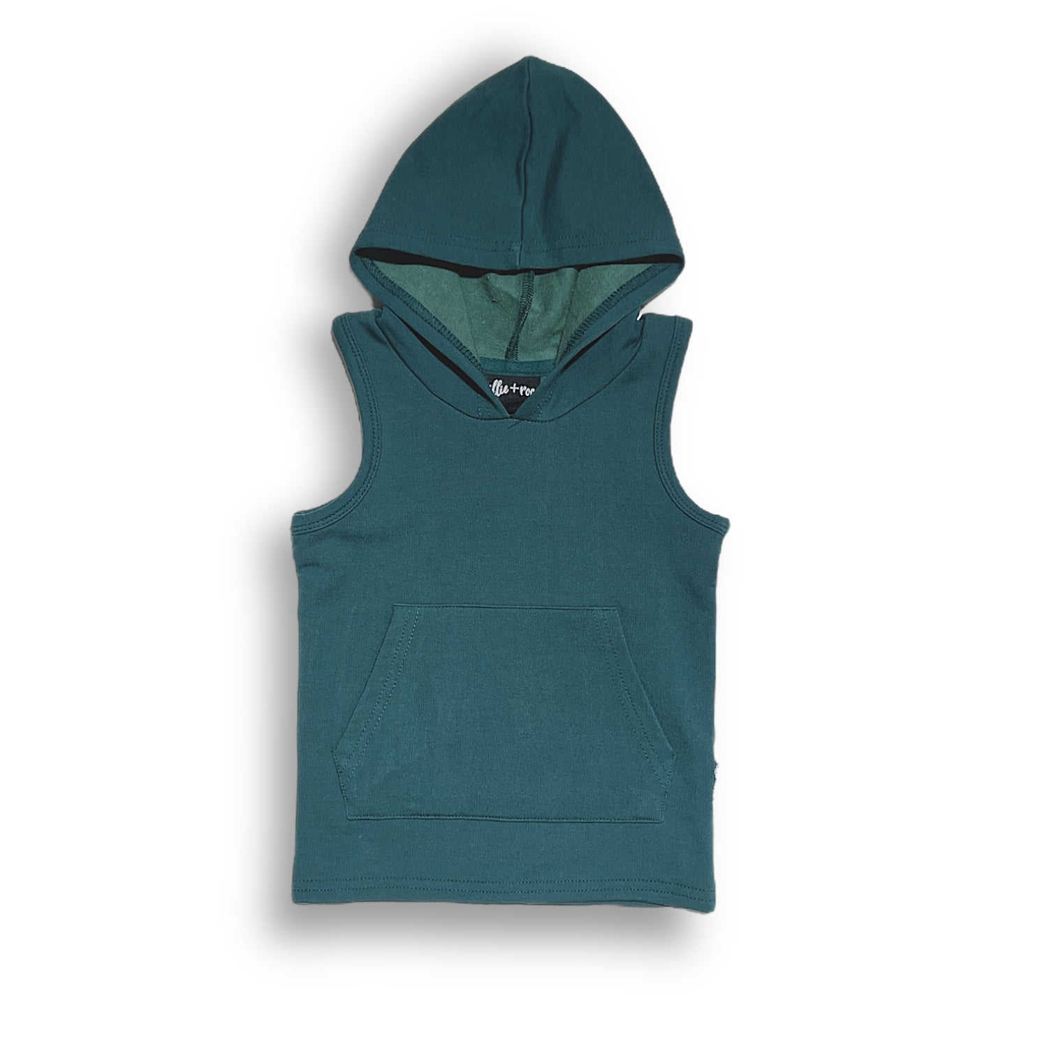 BAMBOO HOODIE TANK - Peacock - Mack & Harvie