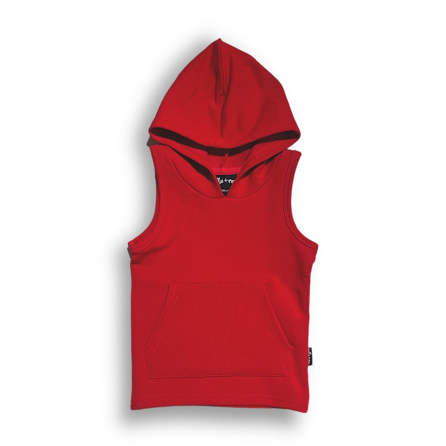 BAMBOO HOODIE TANK - Red - Mack & Harvie