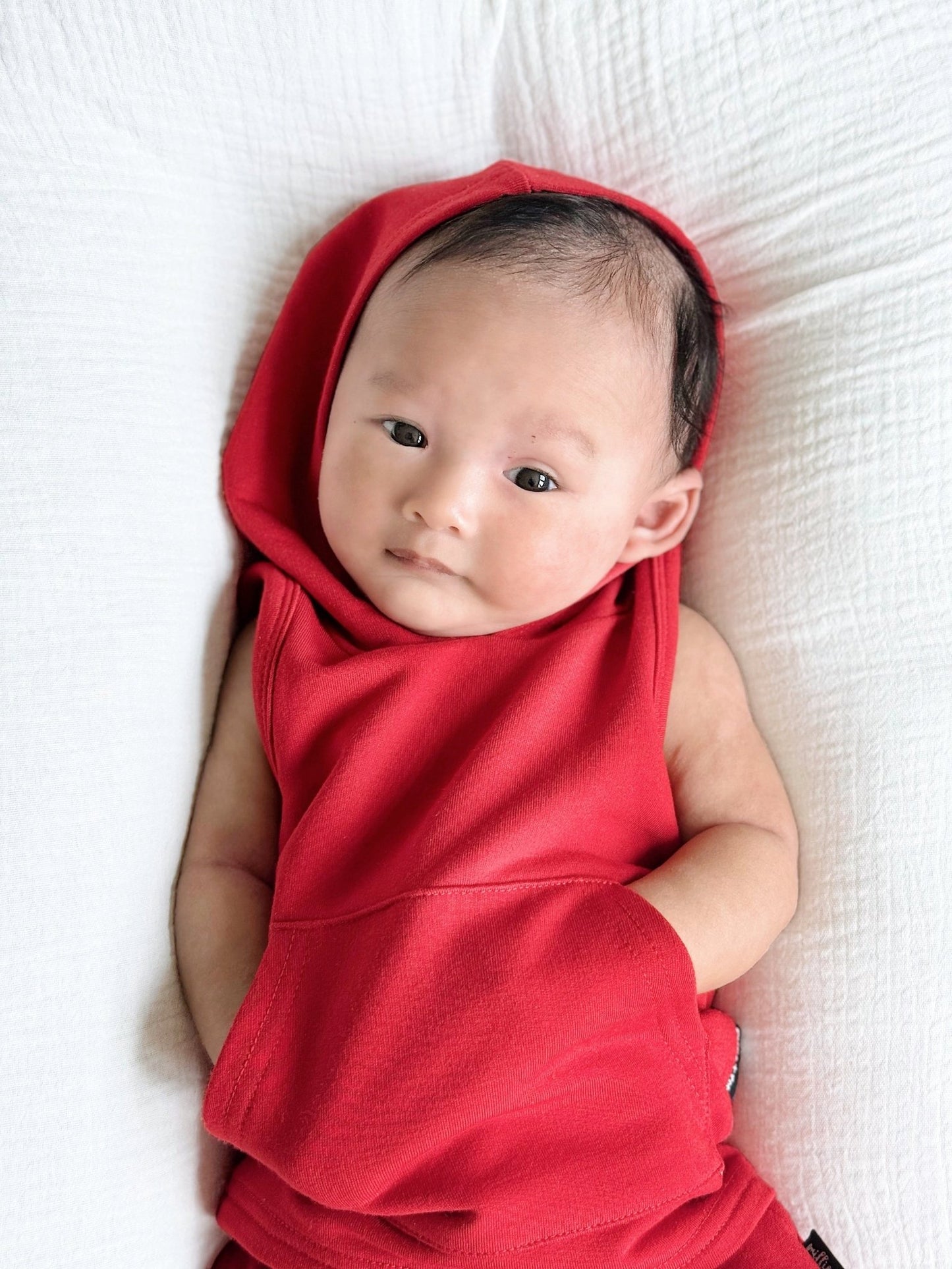 BAMBOO HOODIE TANK - Red - Mack & Harvie