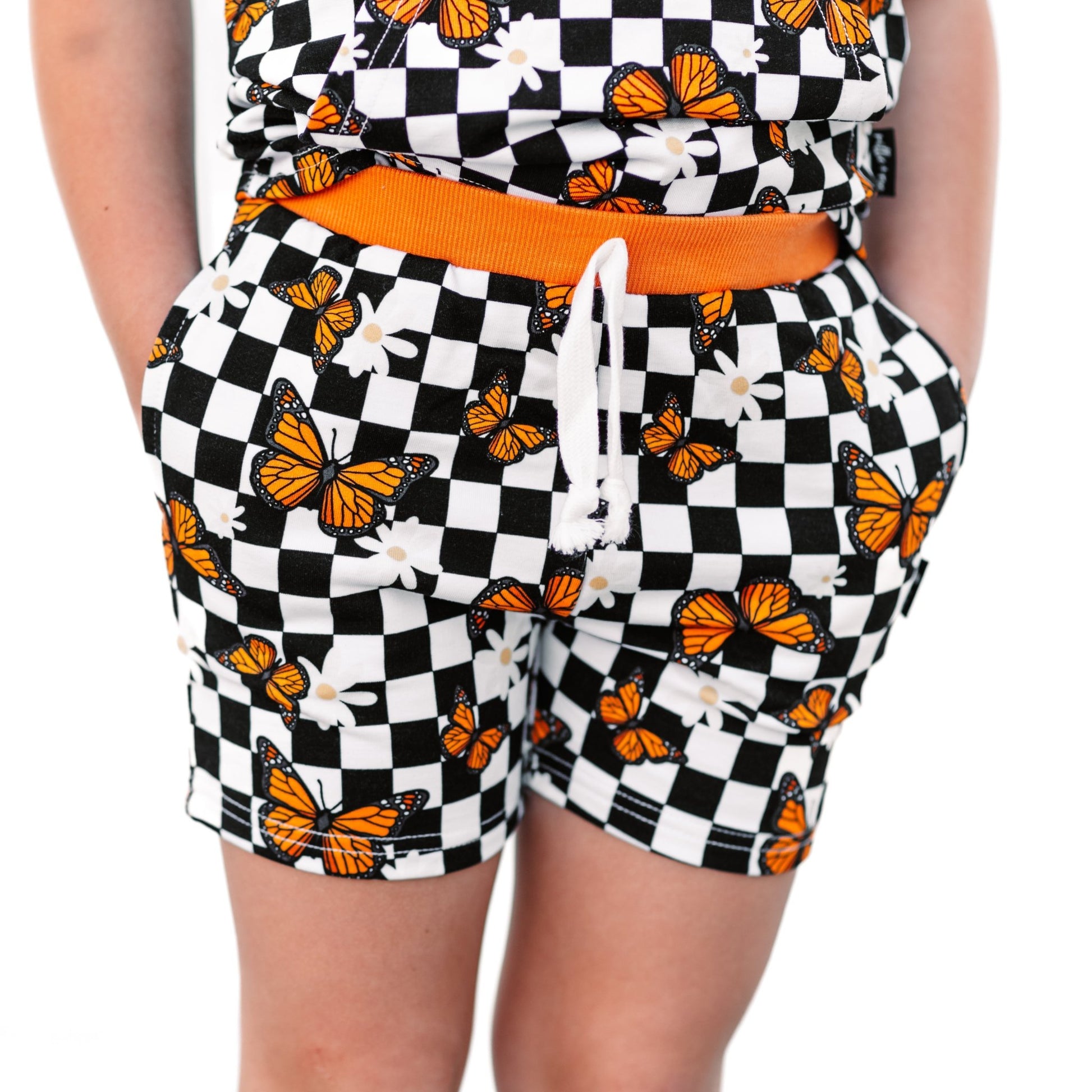 BAMBOO JOGGER SHORTS - Butterflies - Mack & Harvie