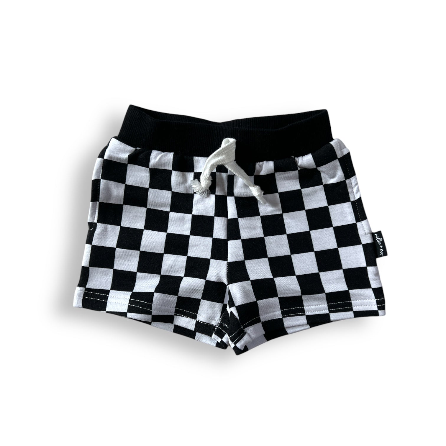 BAMBOO JOGGER SHORTS - B+W Check - Mack & Harvie