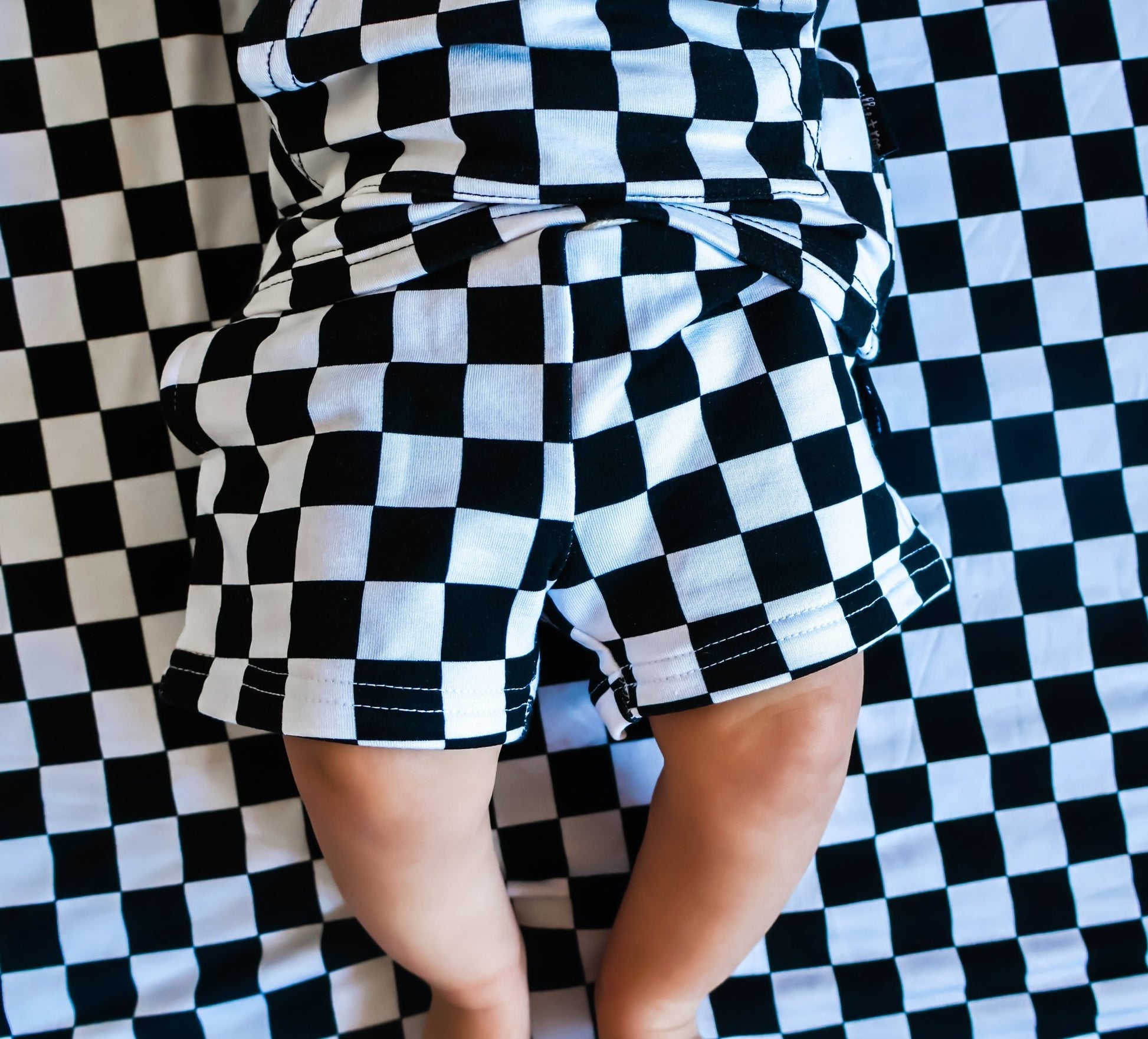 BAMBOO JOGGER SHORTS - B+W Check - Mack & Harvie