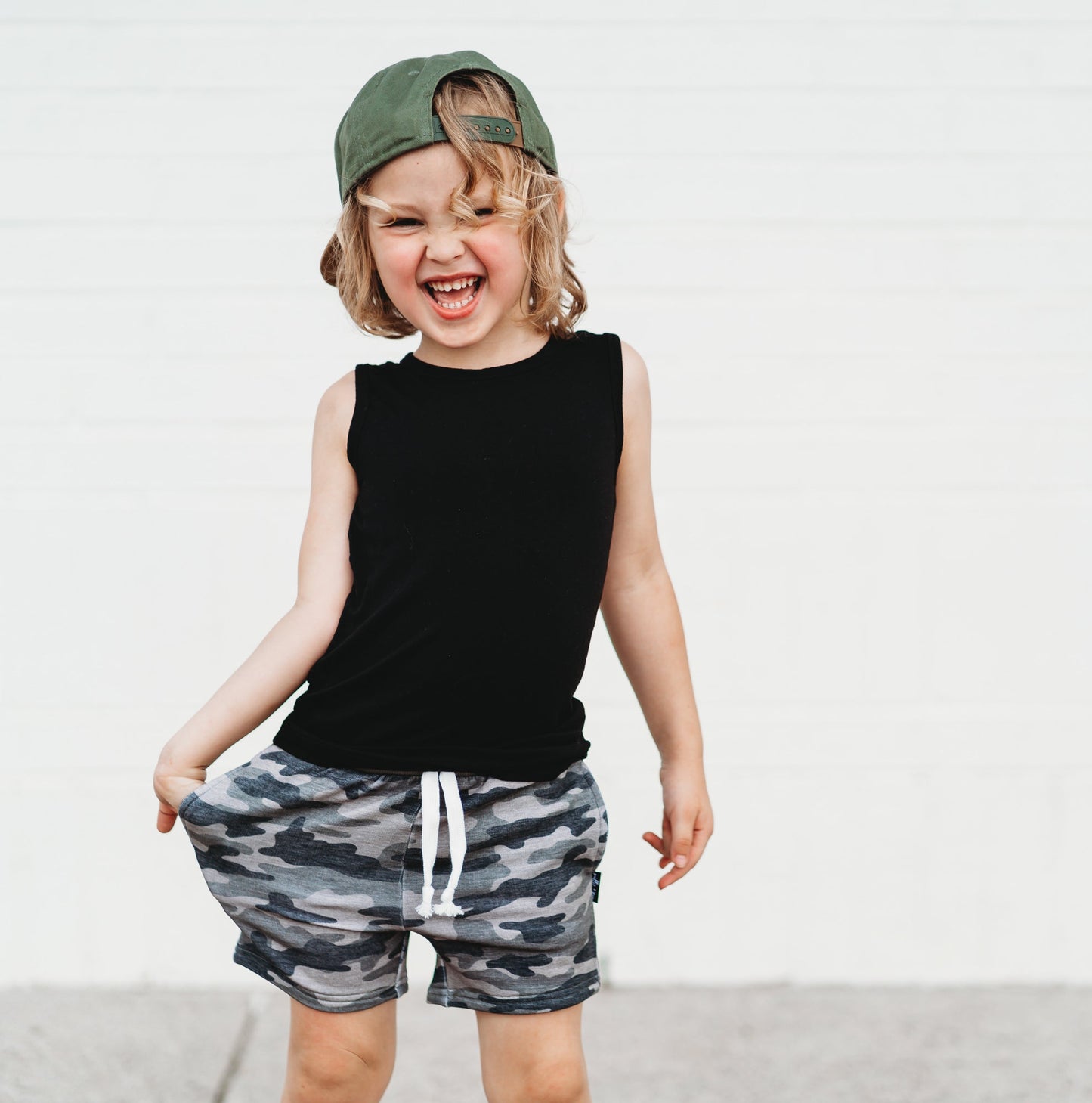 BAMBOO JOGGER SHORTS - Chris Camo - Mack & Harvie