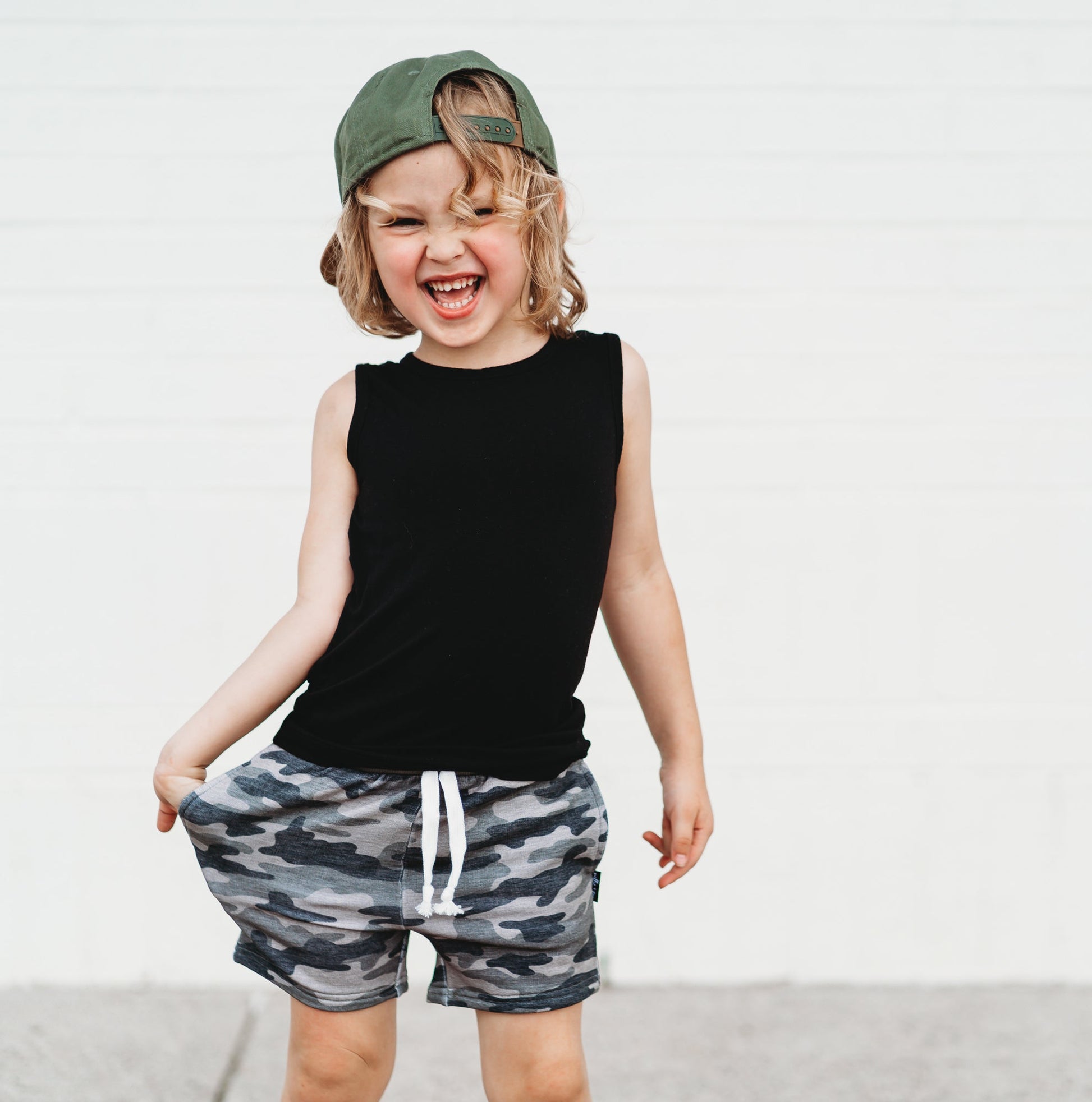 BAMBOO JOGGER SHORTS - Chris Camo - Mack & Harvie