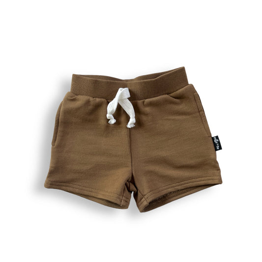 BAMBOO JOGGER SHORTS - Mocha - Mack & Harvie