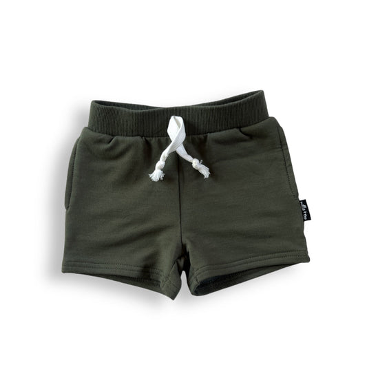 BAMBOO JOGGER SHORTS - Moss - Mack & Harvie