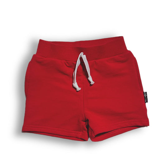 BAMBOO JOGGER SHORTS - Red - Mack & Harvie