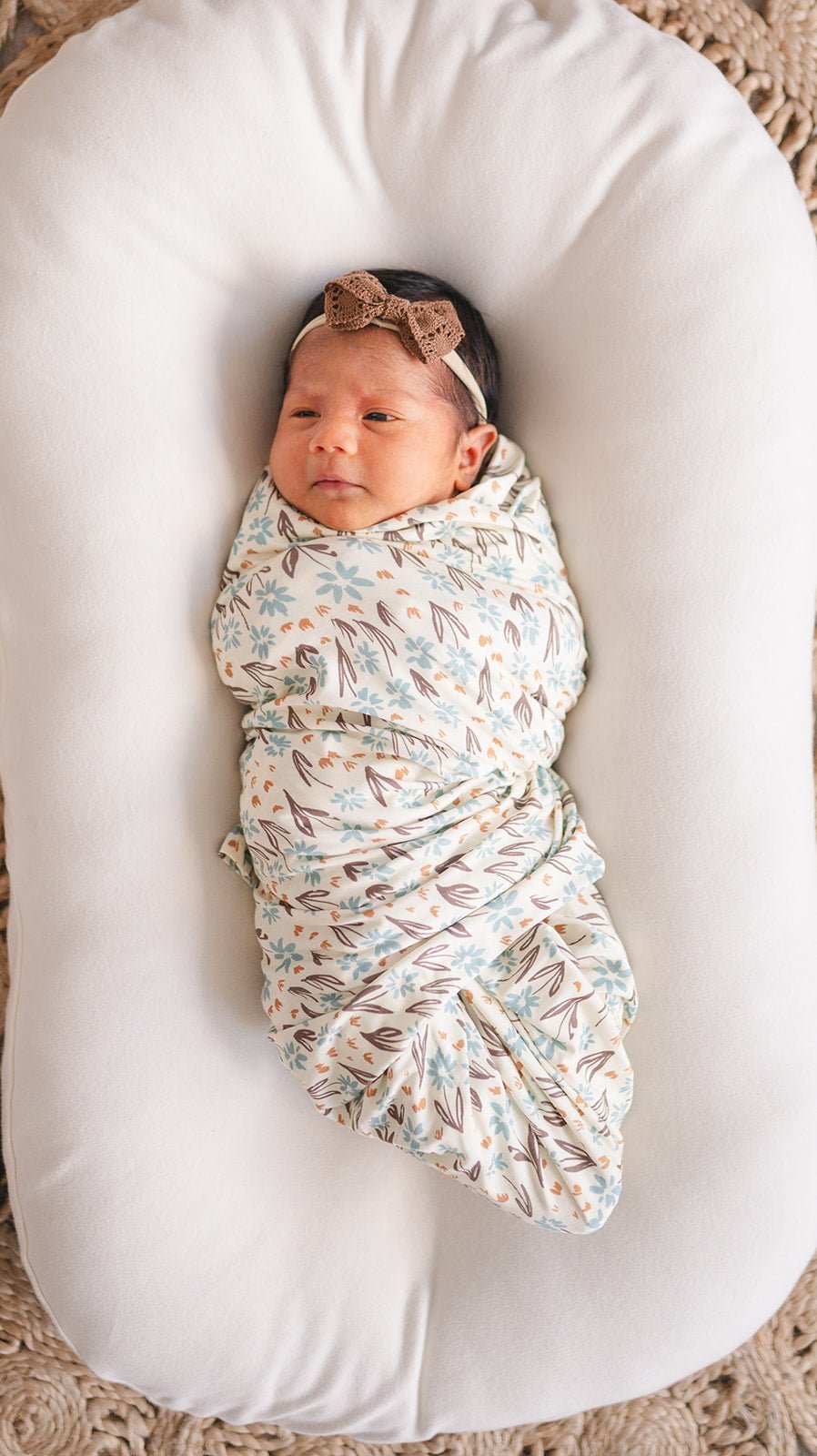 Bamboo Stretch Swaddle - La La Floral - Mack & Harvie