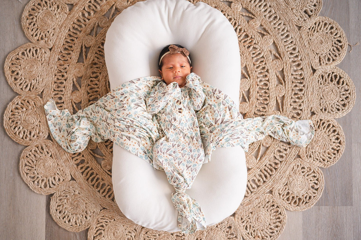 Bamboo Stretch Swaddle - La La Floral - Mack & Harvie