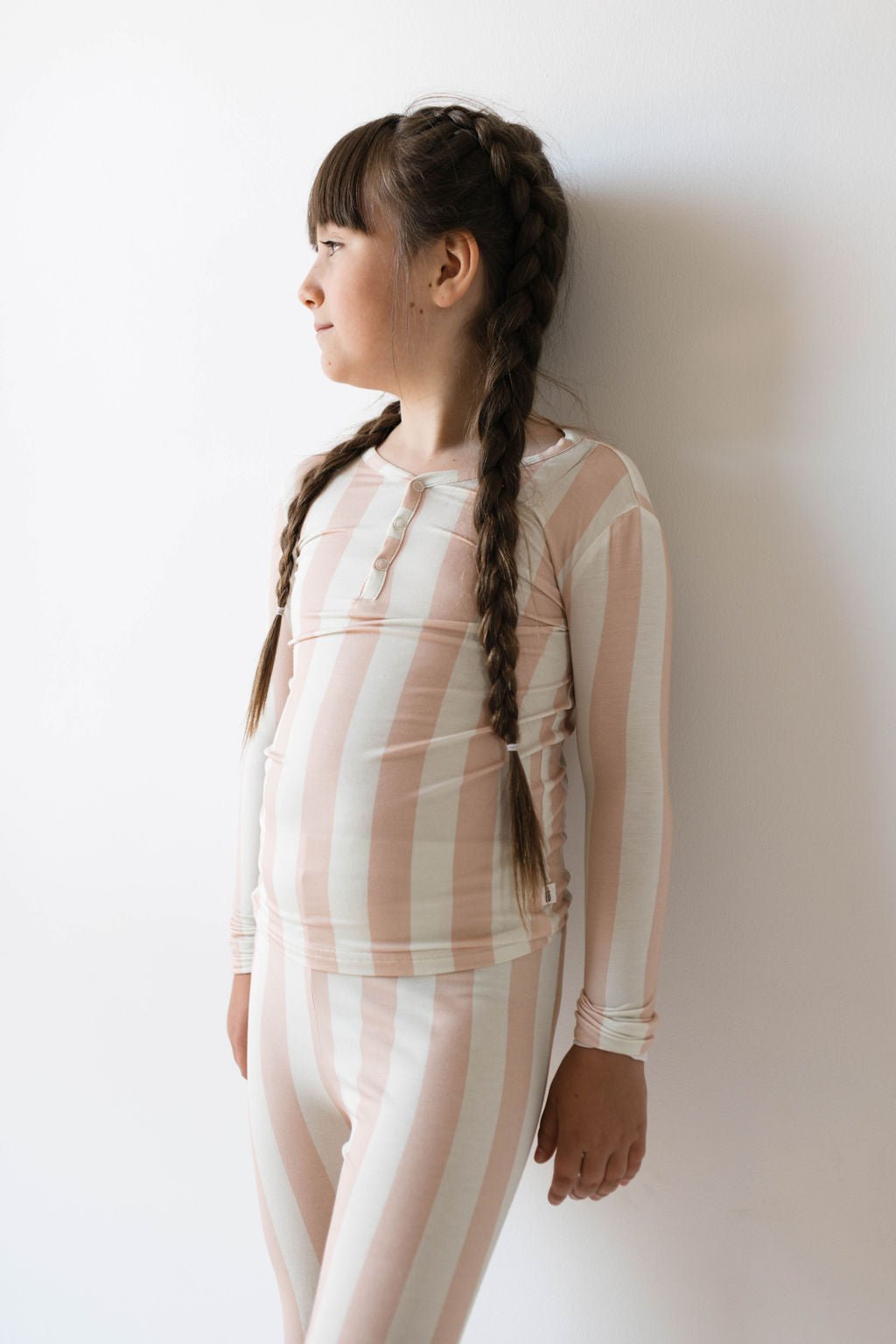 Bamboo Two Piece Pajamas | Candy stripe - Mack & Harvie