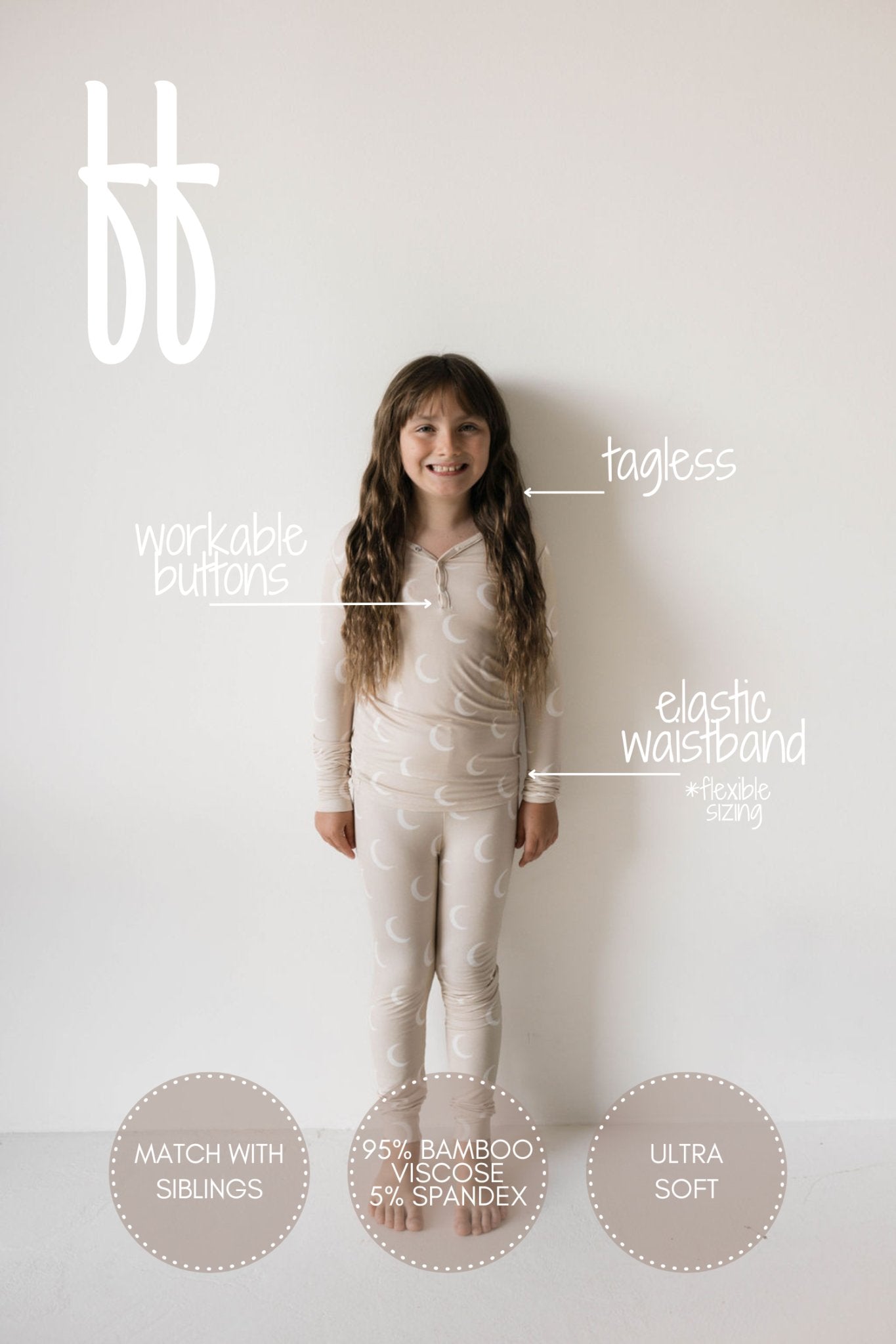 Bamboo Two Piece Pajamas | Luna - Mack & Harvie