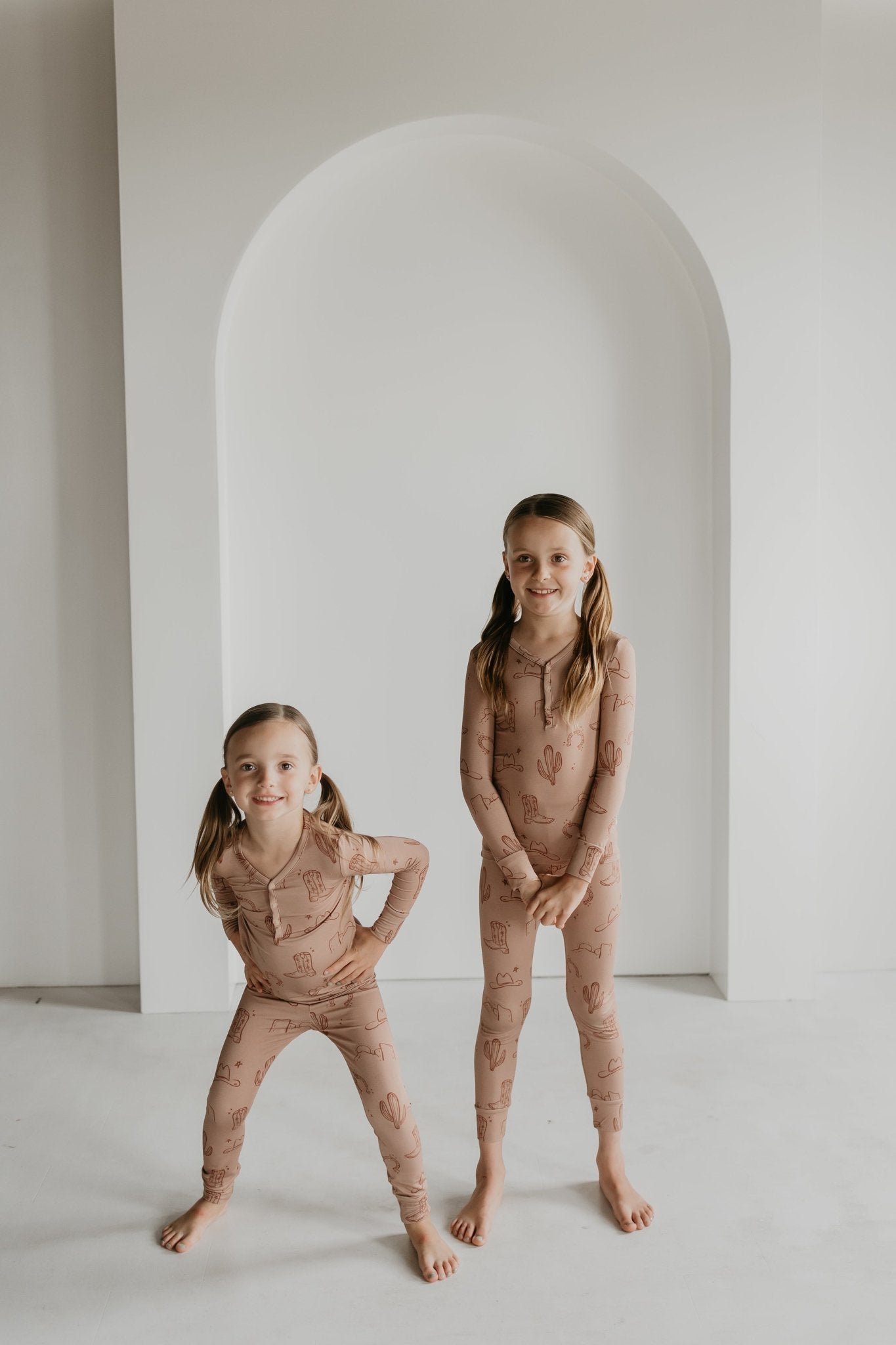 Bamboo Two Piece Pajamas | Minty x ff Wild West - Mack & Harvie