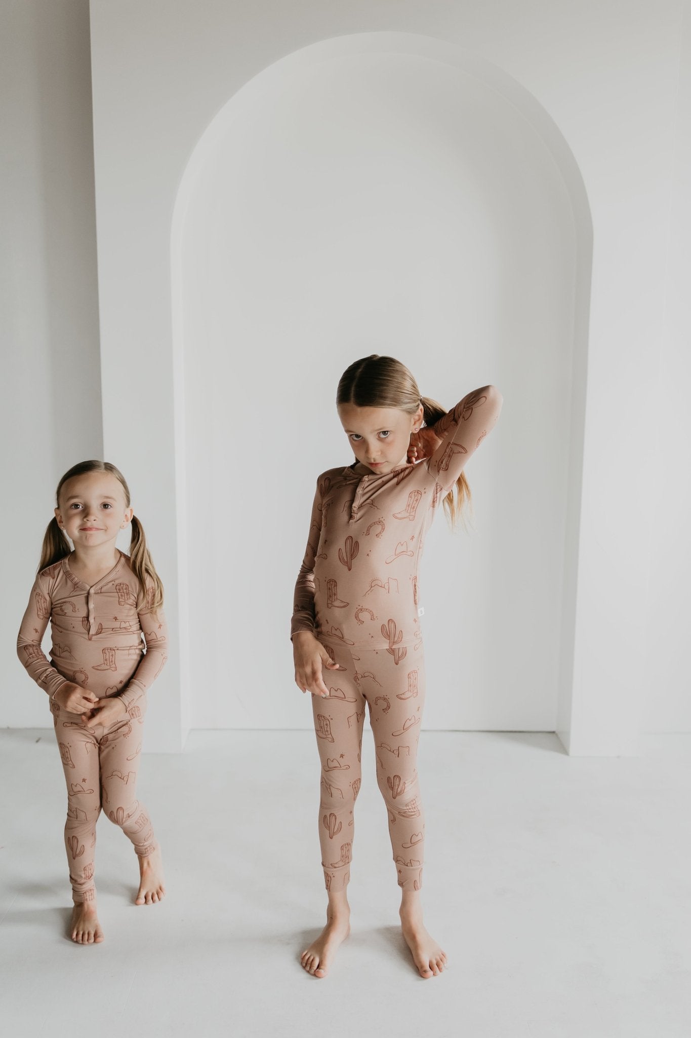 Bamboo Two Piece Pajamas | Minty x ff Wild West - Mack & Harvie