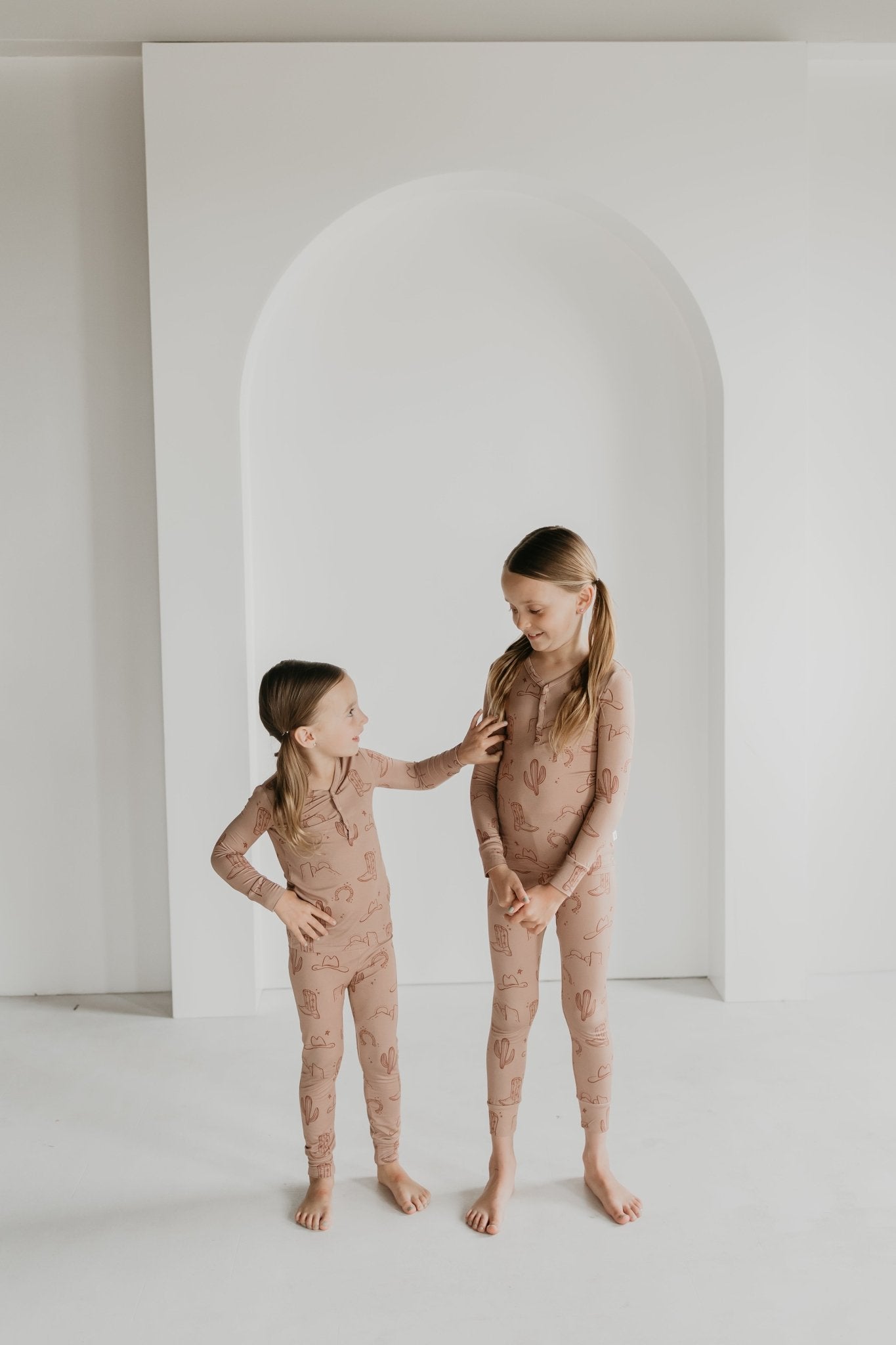 Bamboo Two Piece Pajamas | Minty x ff Wild West - Mack & Harvie