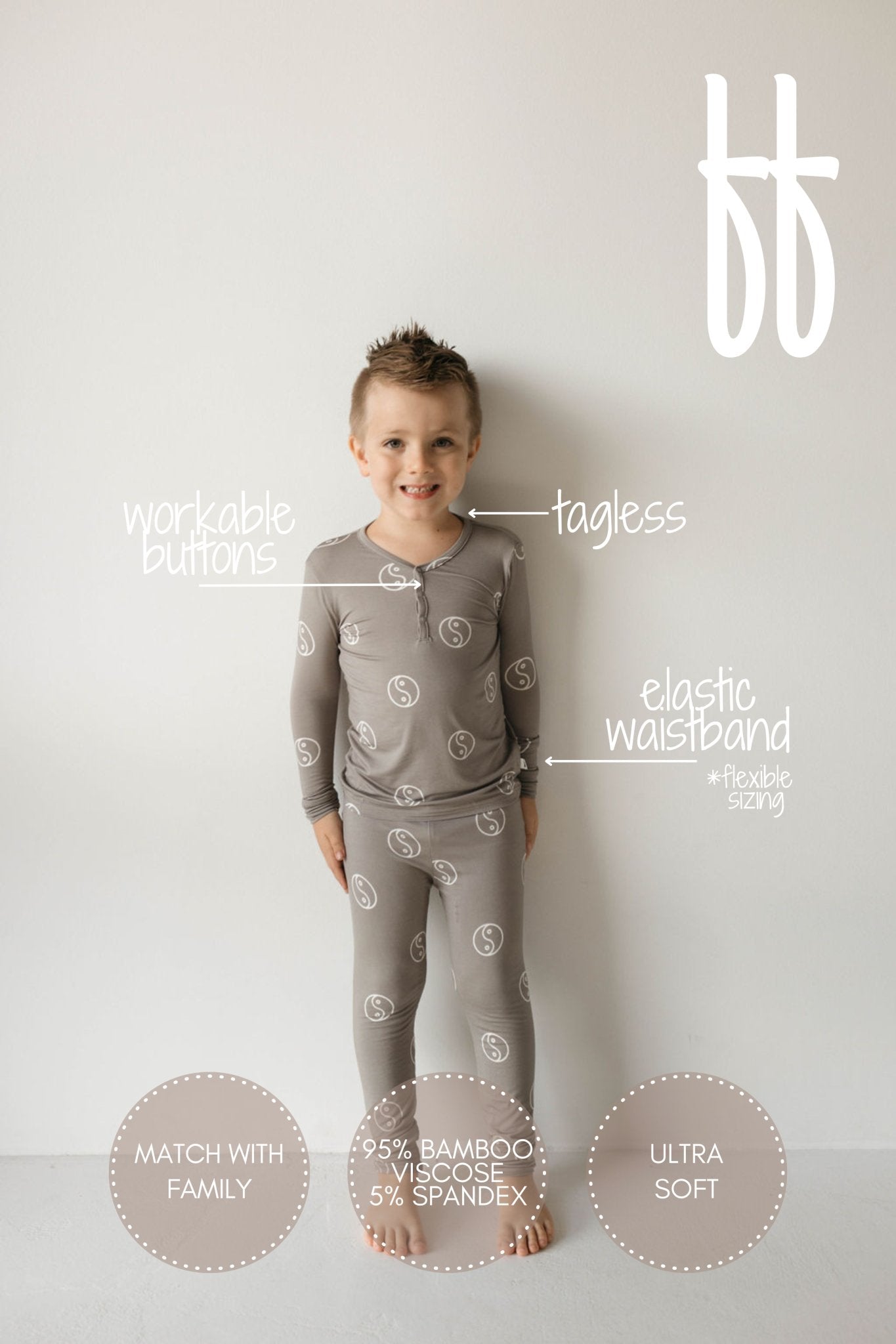 Bamboo Two Piece Pajamas | Sage Yin Yang - Mack & Harvie