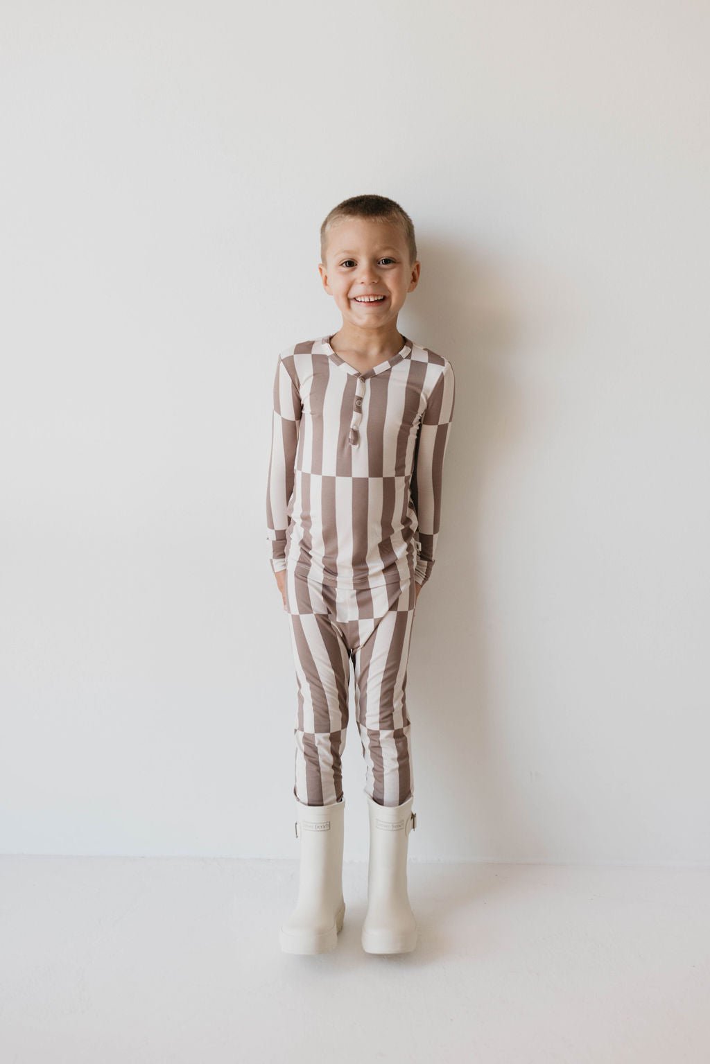 Bamboo Two Piece Pajamas | Tile Stack - Mack & Harvie