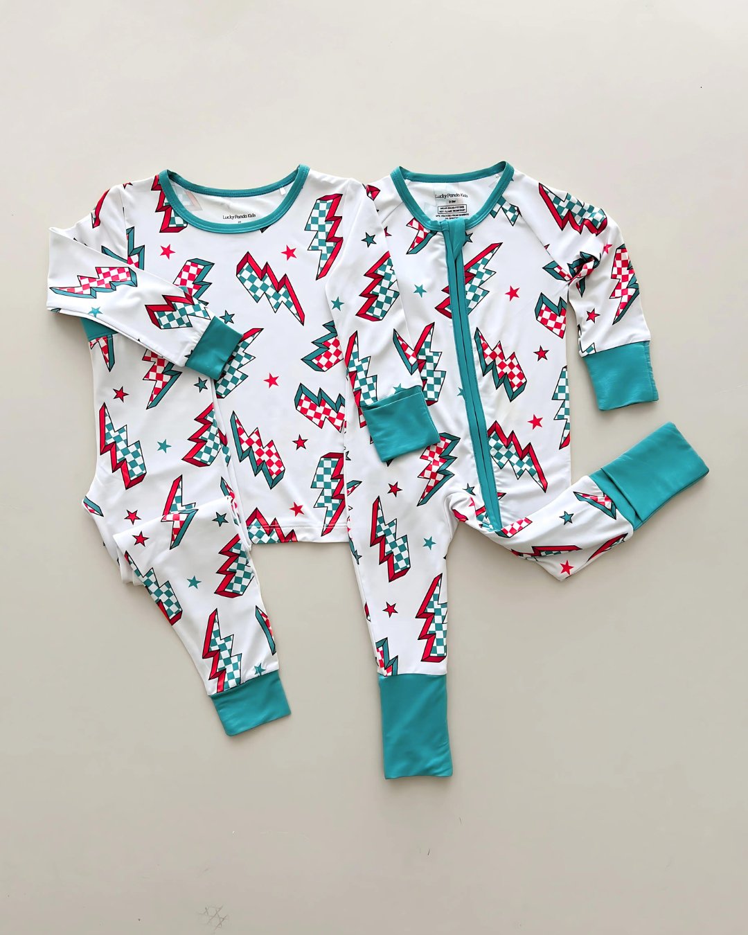 Bamboo Two Piece Set | Checkered Bolts - Mack & Harvie