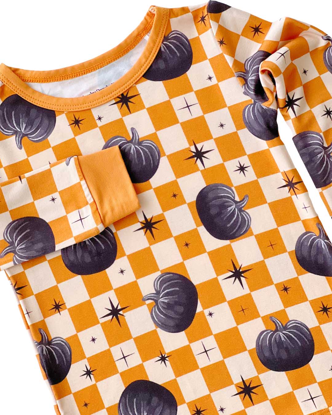 Bamboo Two Piece Set | Checkered Pumpkin - Mack & Harvie