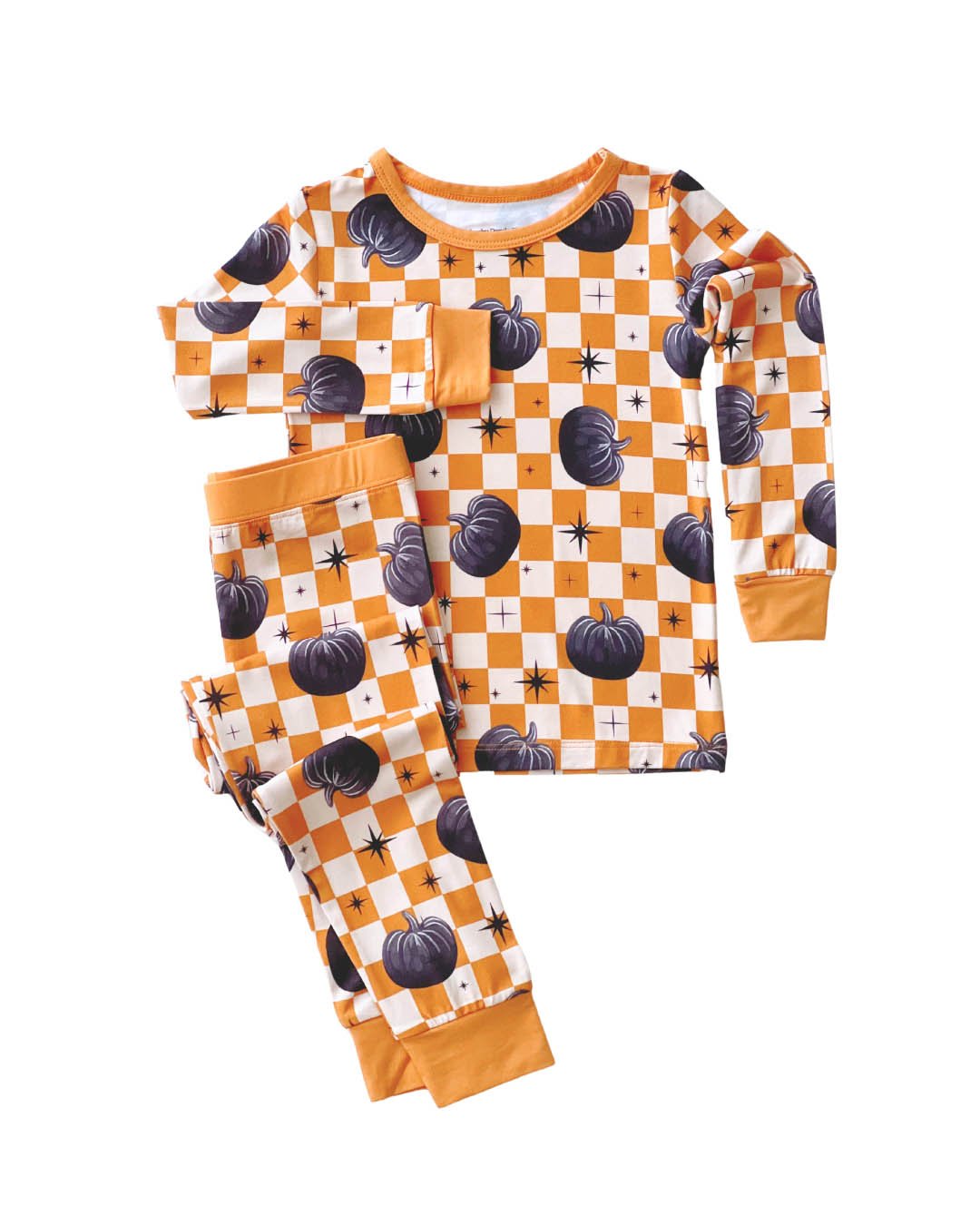 Bamboo Two Piece Set | Checkered Pumpkin - Mack & Harvie