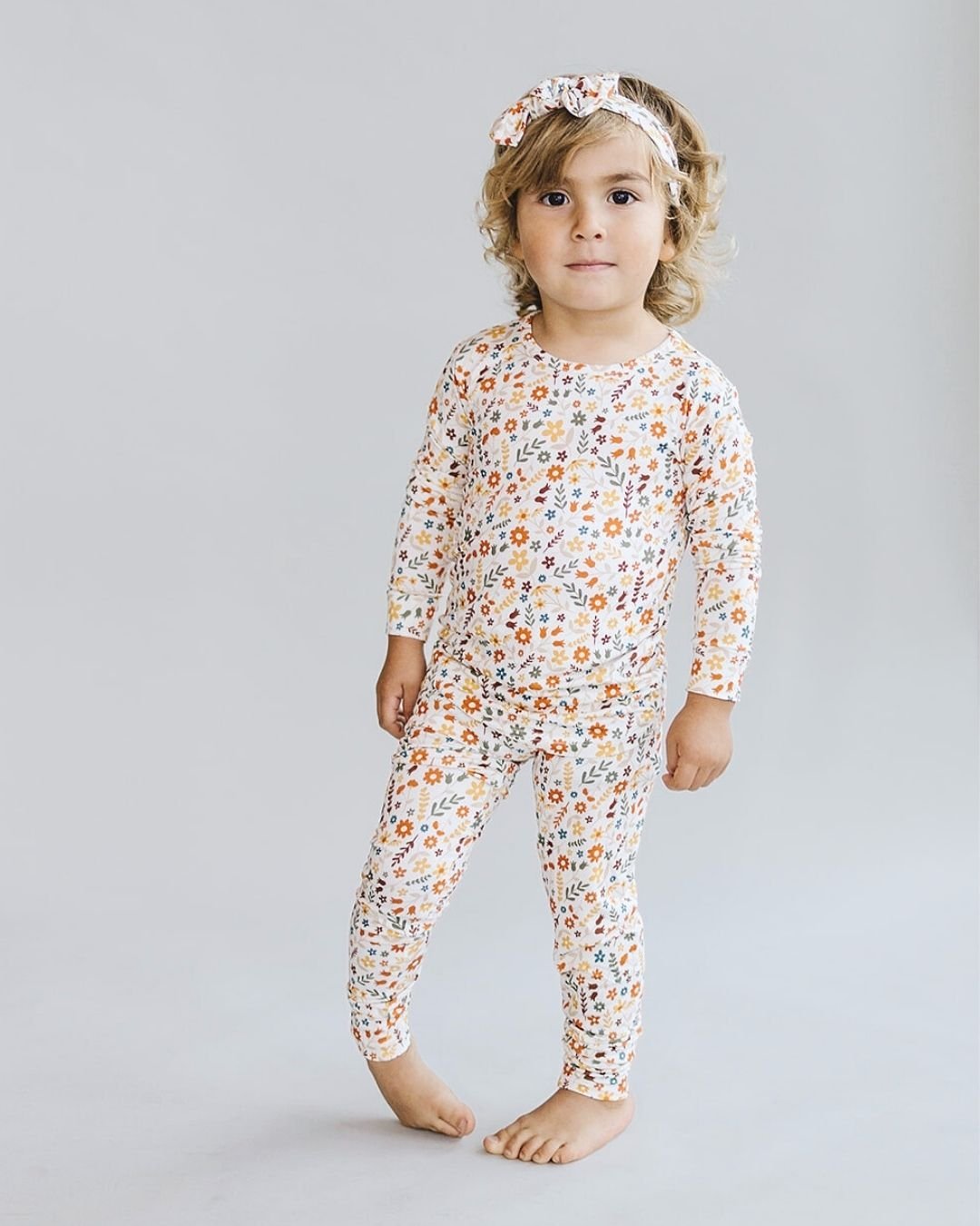 Bamboo Two Piece Set | Fall Flowers - Mack & Harvie