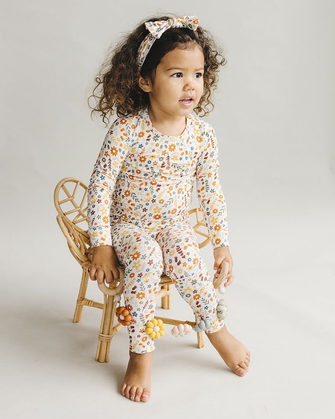 Bamboo Two Piece Set | Fall Flowers - Mack & Harvie