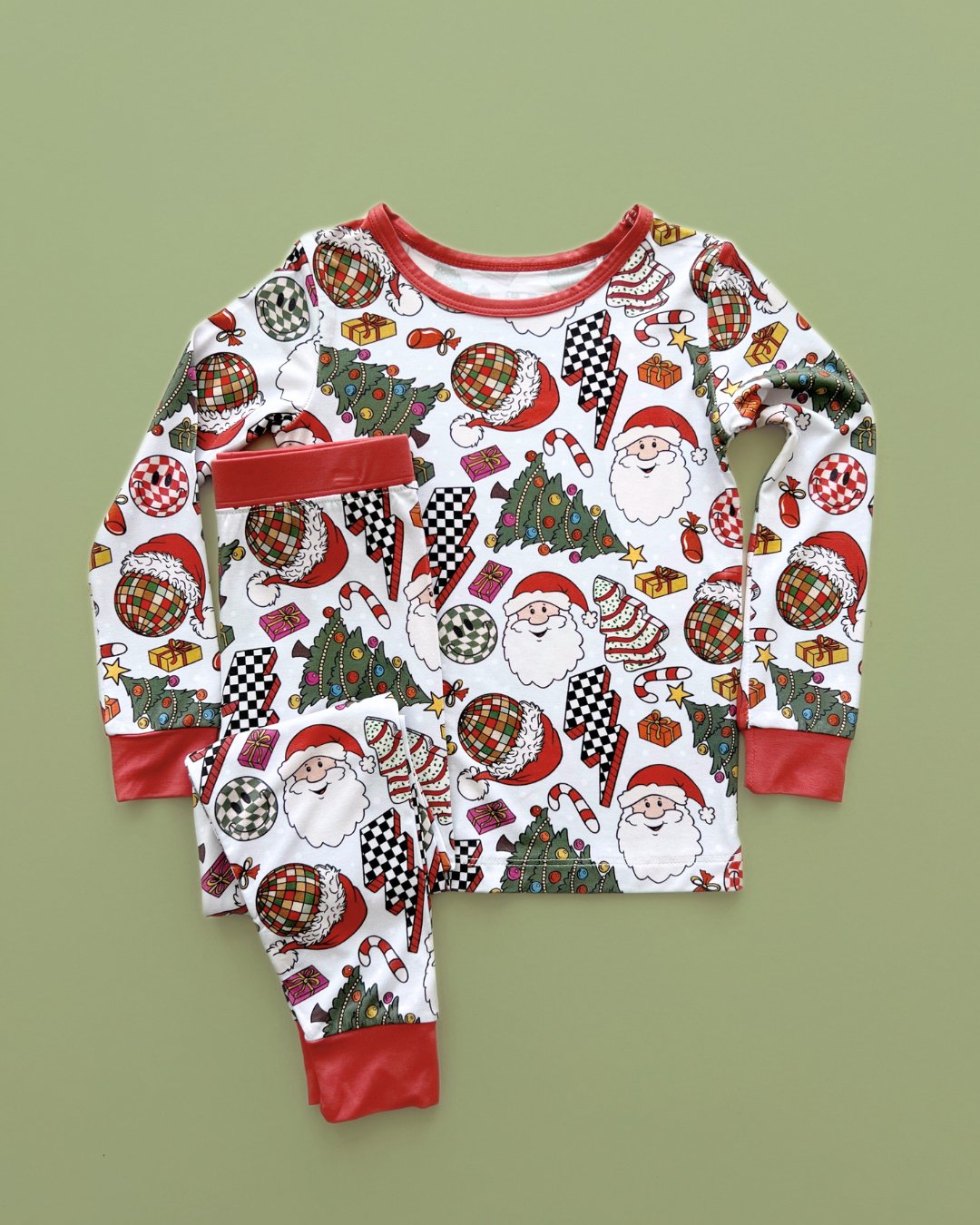 Bamboo Two Piece Set | Retro Christmas - Mack & Harvie