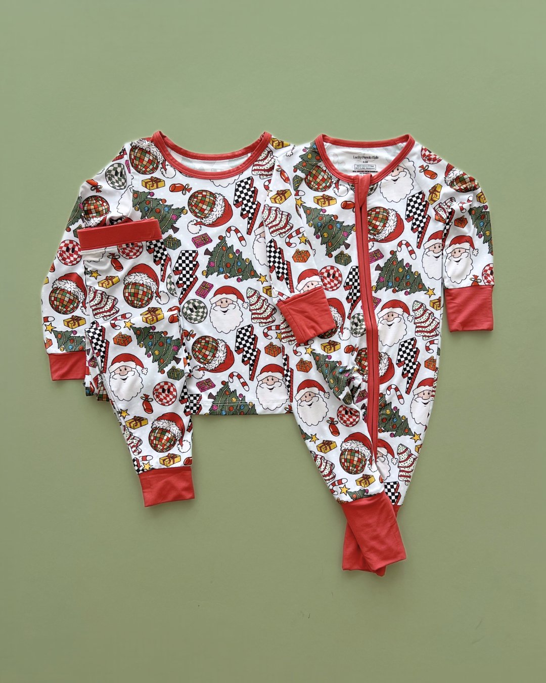 Bamboo Two Piece Set | Retro Christmas - Mack & Harvie