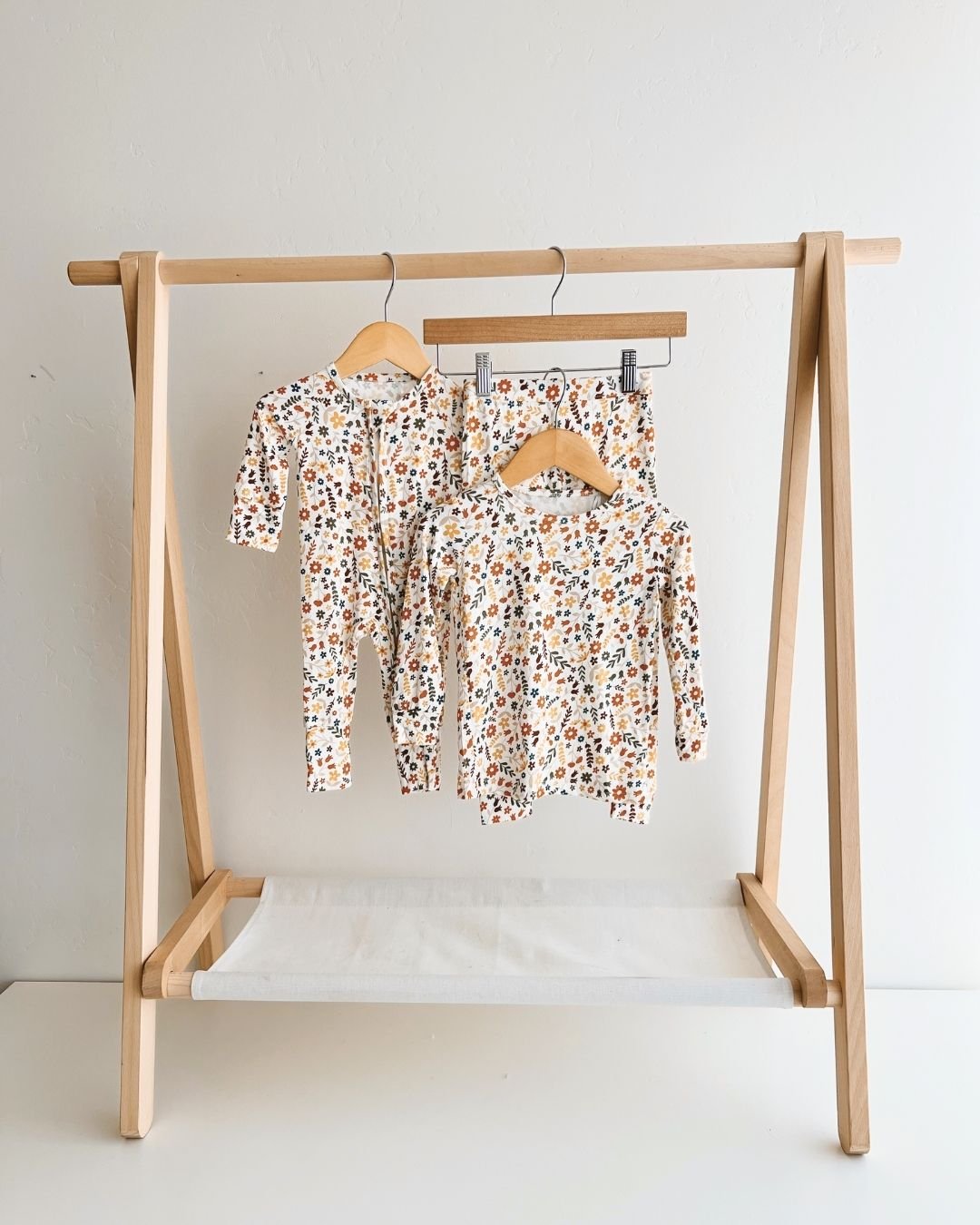 Bamboo Zip Romper | Fall Flowers - Mack & Harvie