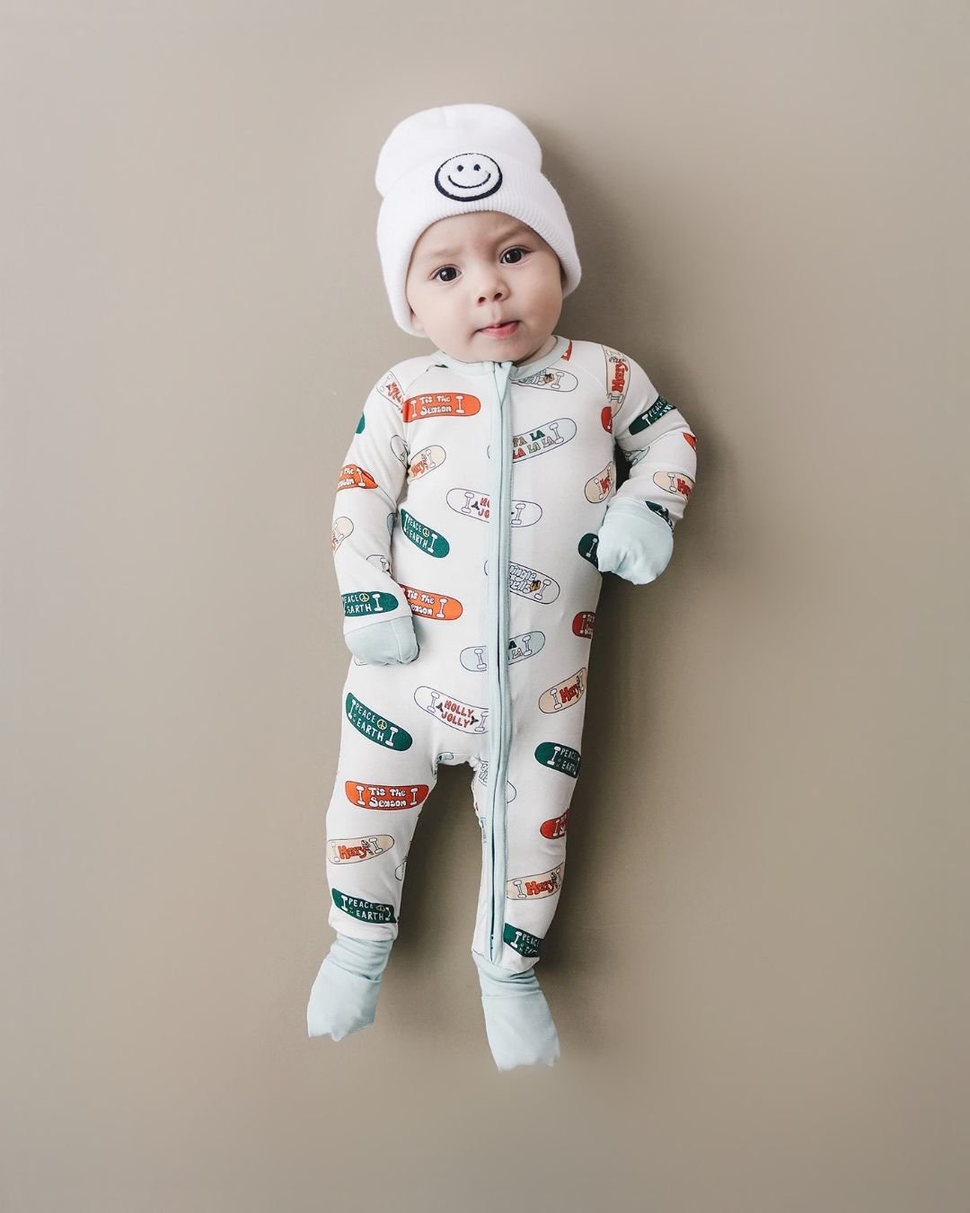 Bamboo Zip Romper | Jolly Skateboard - Mack & Harvie