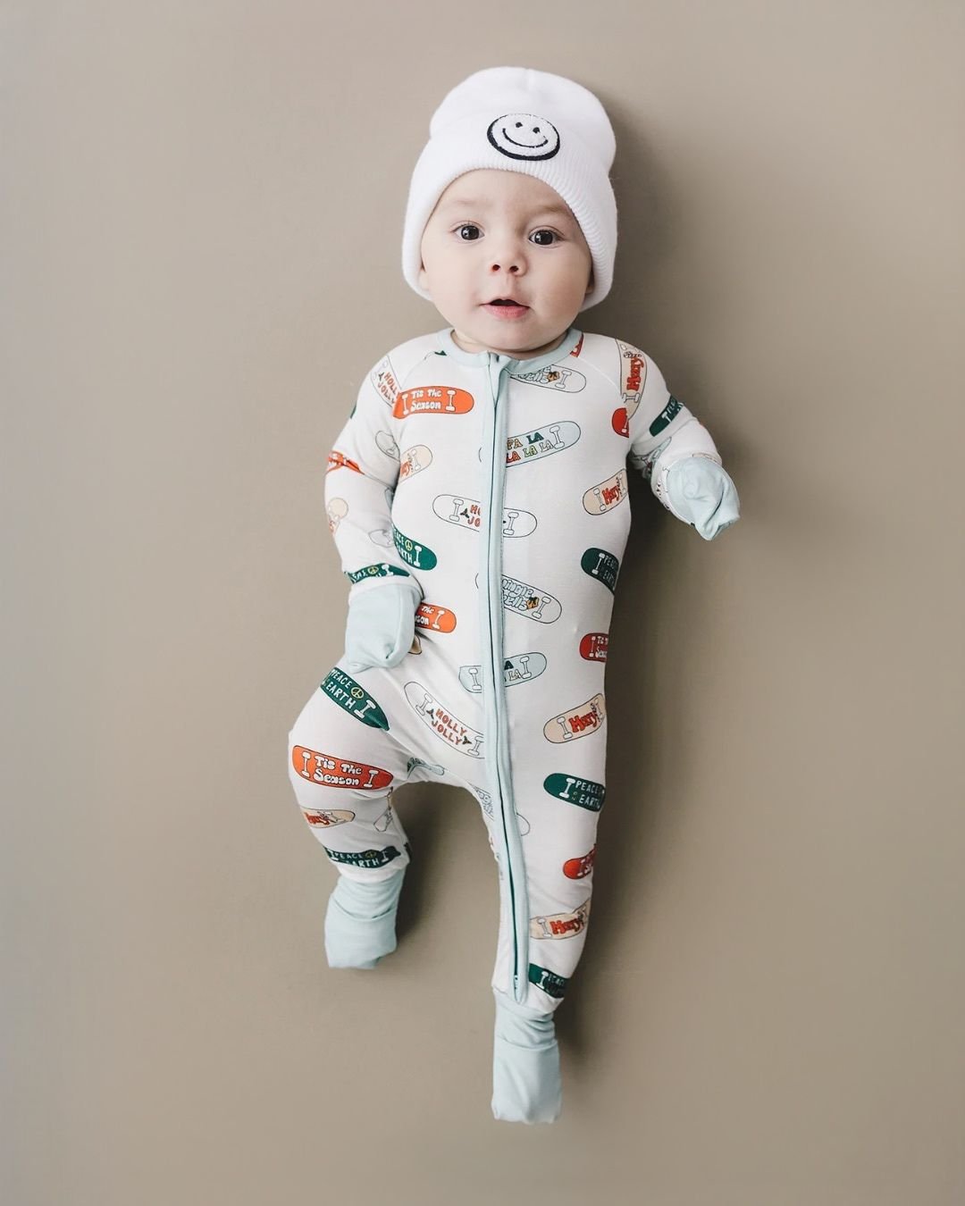 Bamboo Zip Romper | Jolly Skateboard - Mack & Harvie