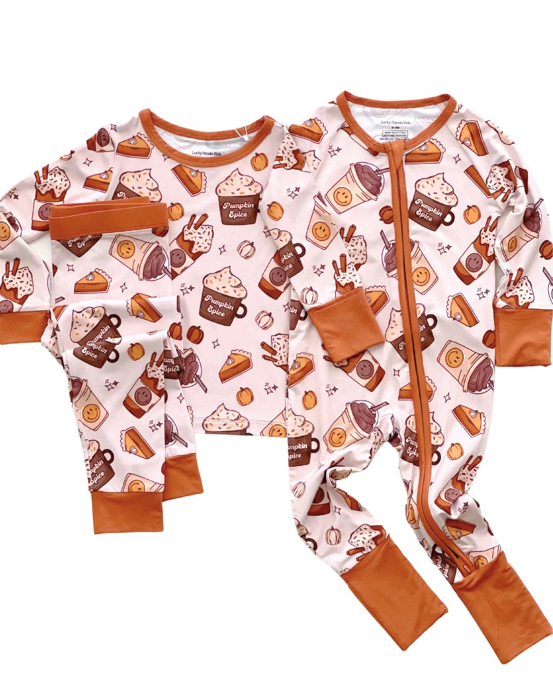 Bamboo Zip Romper | Pumpkin Spice - Mack & Harvie