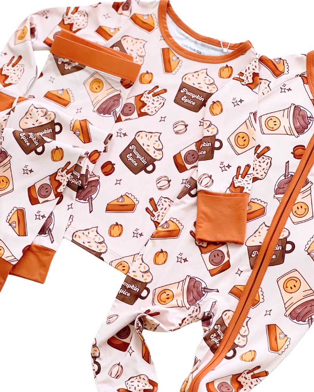 Bamboo Zip Romper | Pumpkin Spice - Mack & Harvie