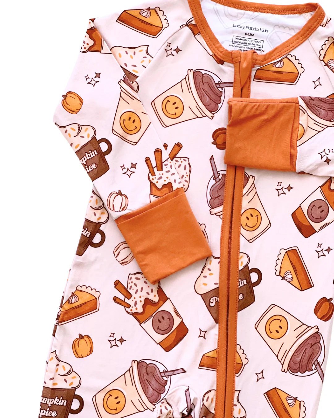 Bamboo Zip Romper | Pumpkin Spice - Mack & Harvie