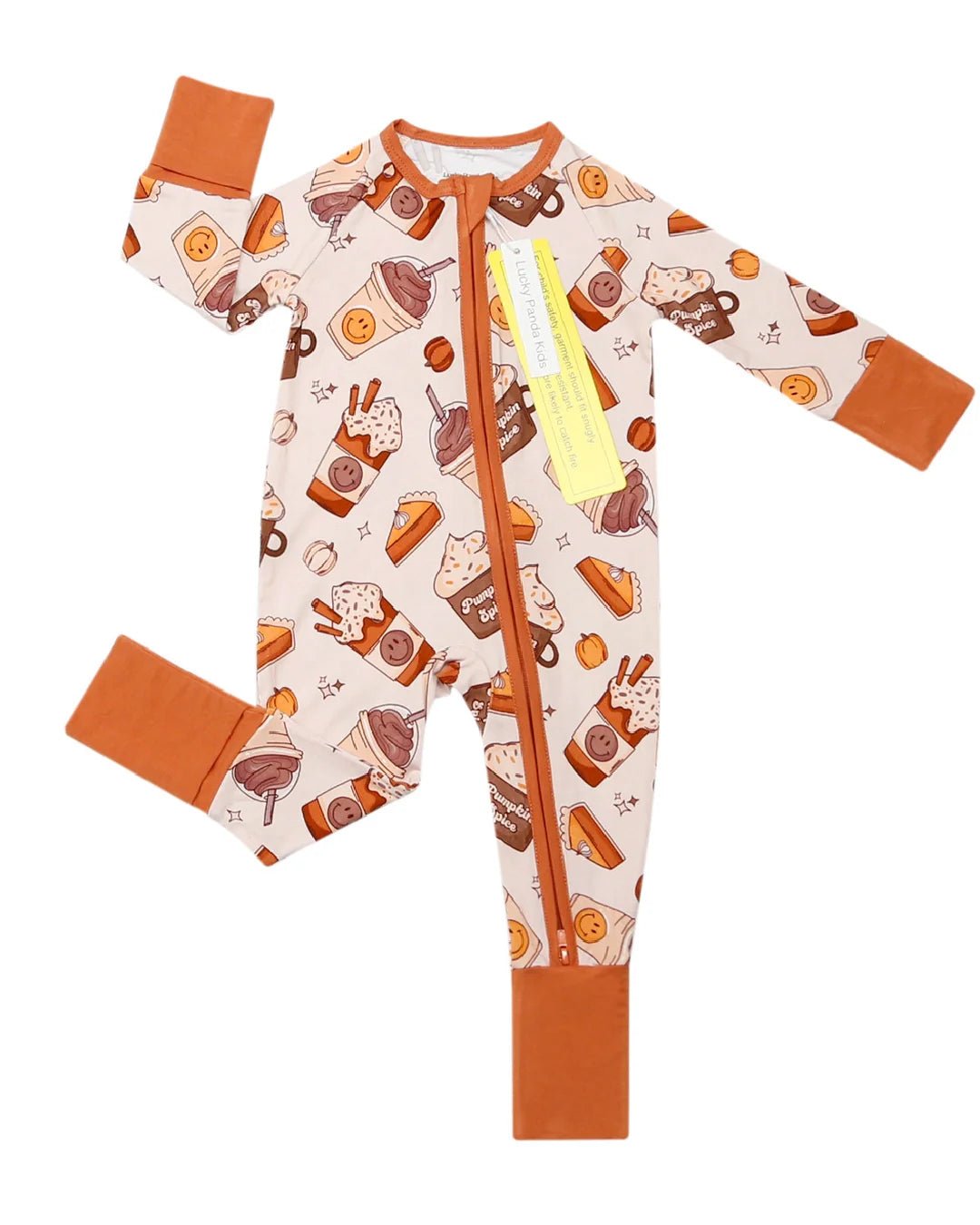 Bamboo Zip Romper | Pumpkin Spice - Mack & Harvie