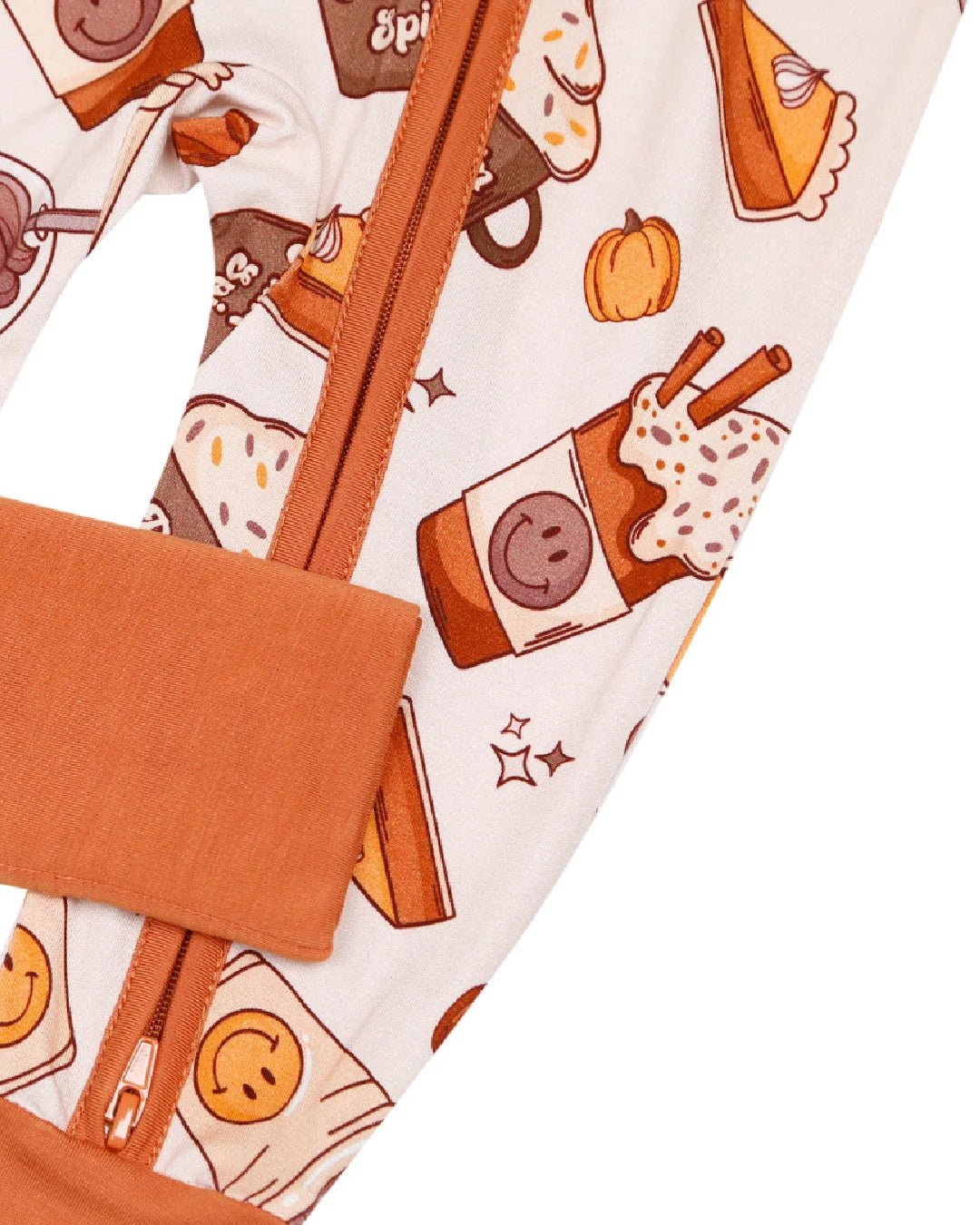 Bamboo Zip Romper | Pumpkin Spice - Mack & Harvie