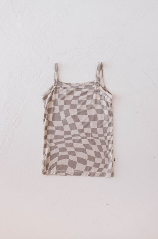 Basic Bamboo Tank | Wavy Checker - Mack & Harvie