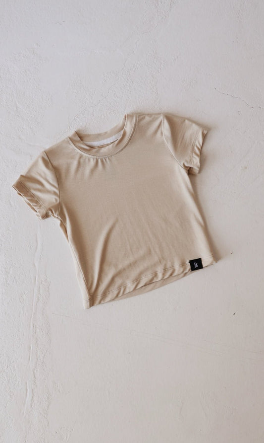 Basic Bamboo Tee | Camel - Mack & Harvie