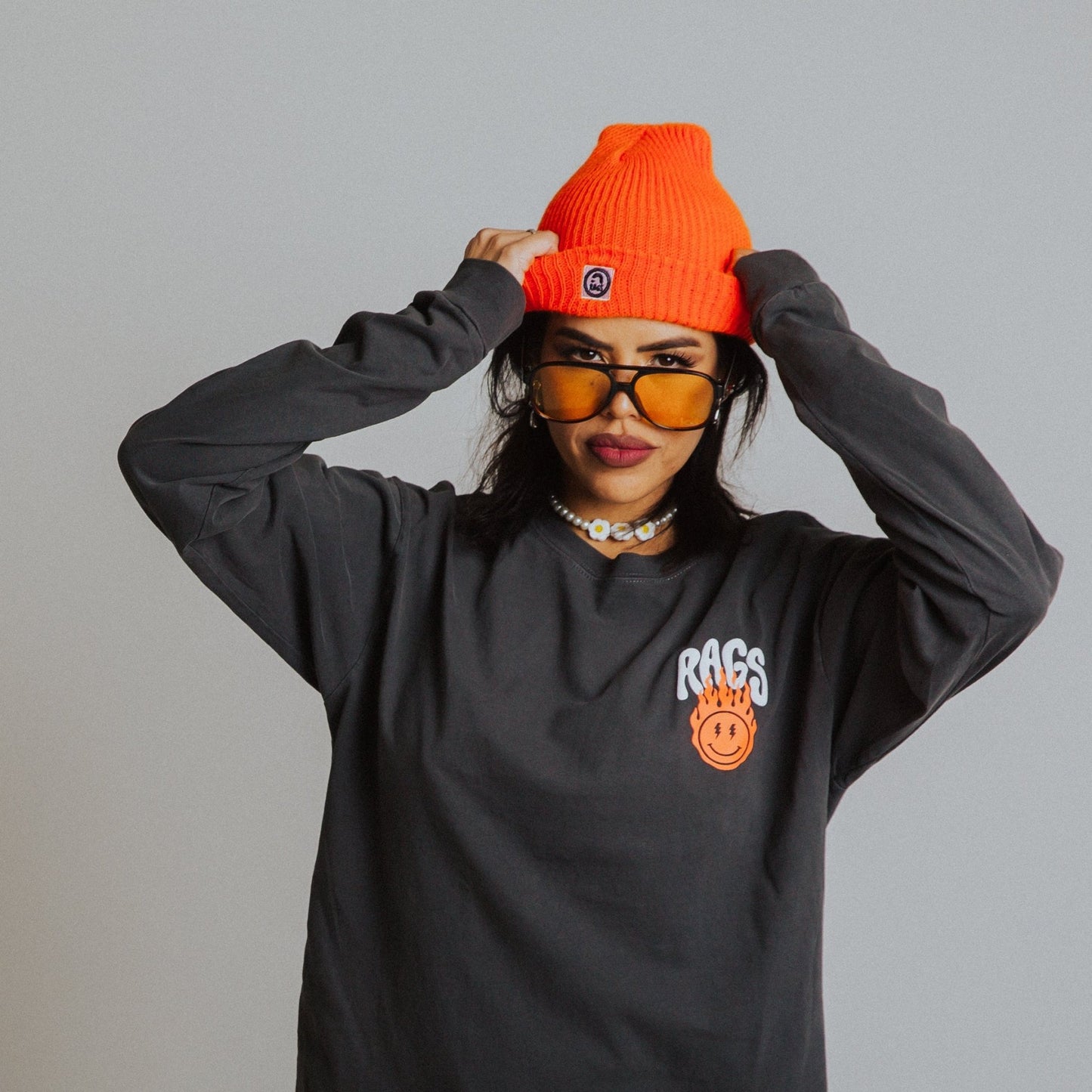 Basic Beanie - 'Neon Orange' - Mack & Harvie