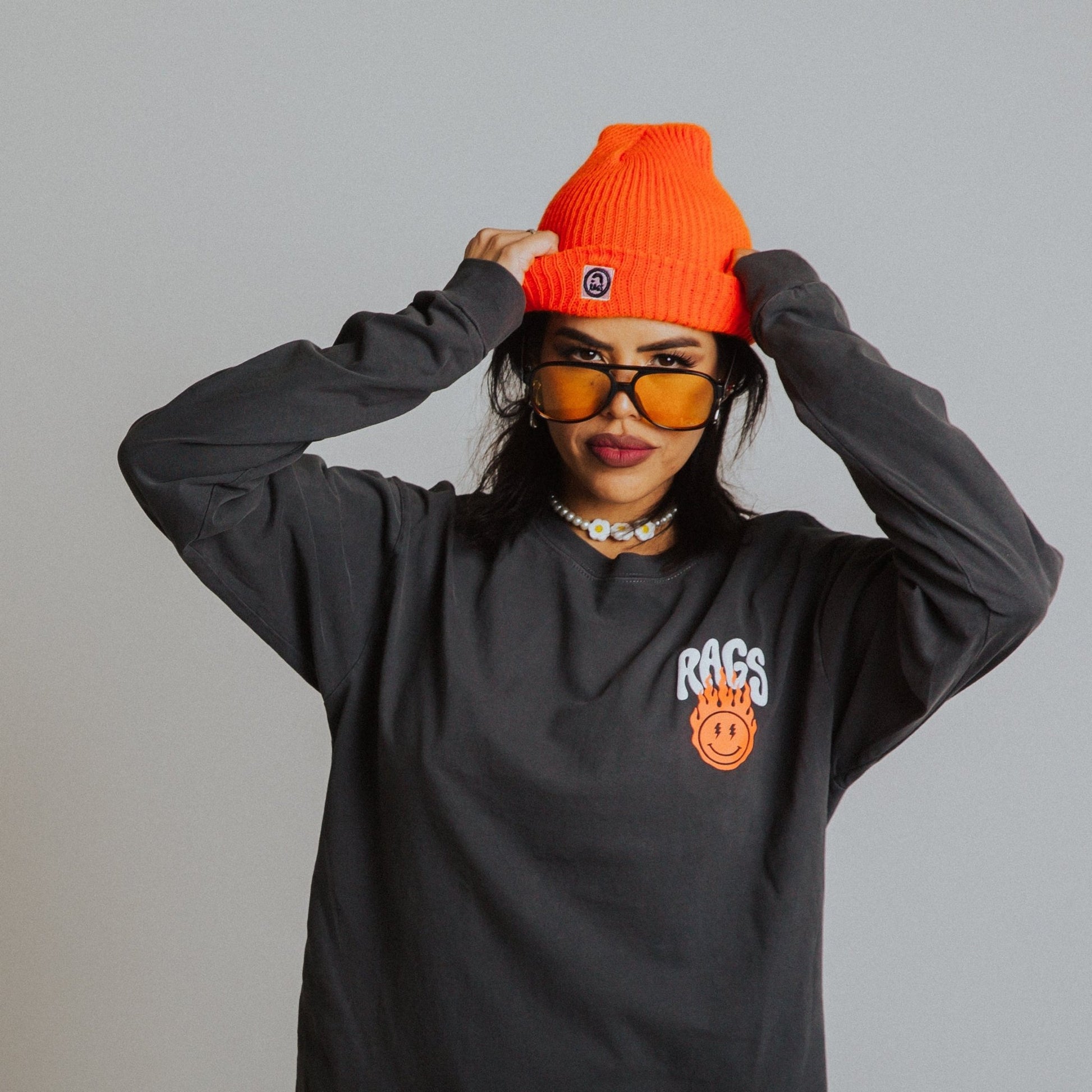 Basic Beanie - 'Neon Orange' - Mack & Harvie